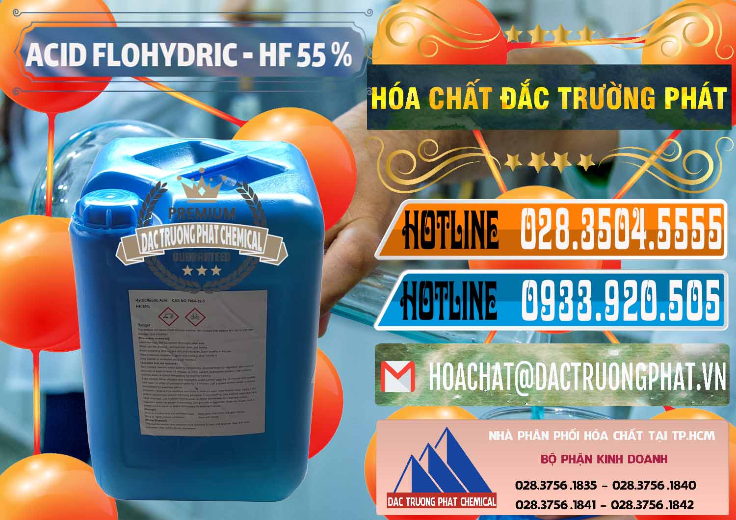 Nơi nhập khẩu - bán Axit HF - Acid HF 55% Can Xanh Trung Quốc China - 0080 - Phân phối - kinh doanh hóa chất tại TP.HCM - stmp.net