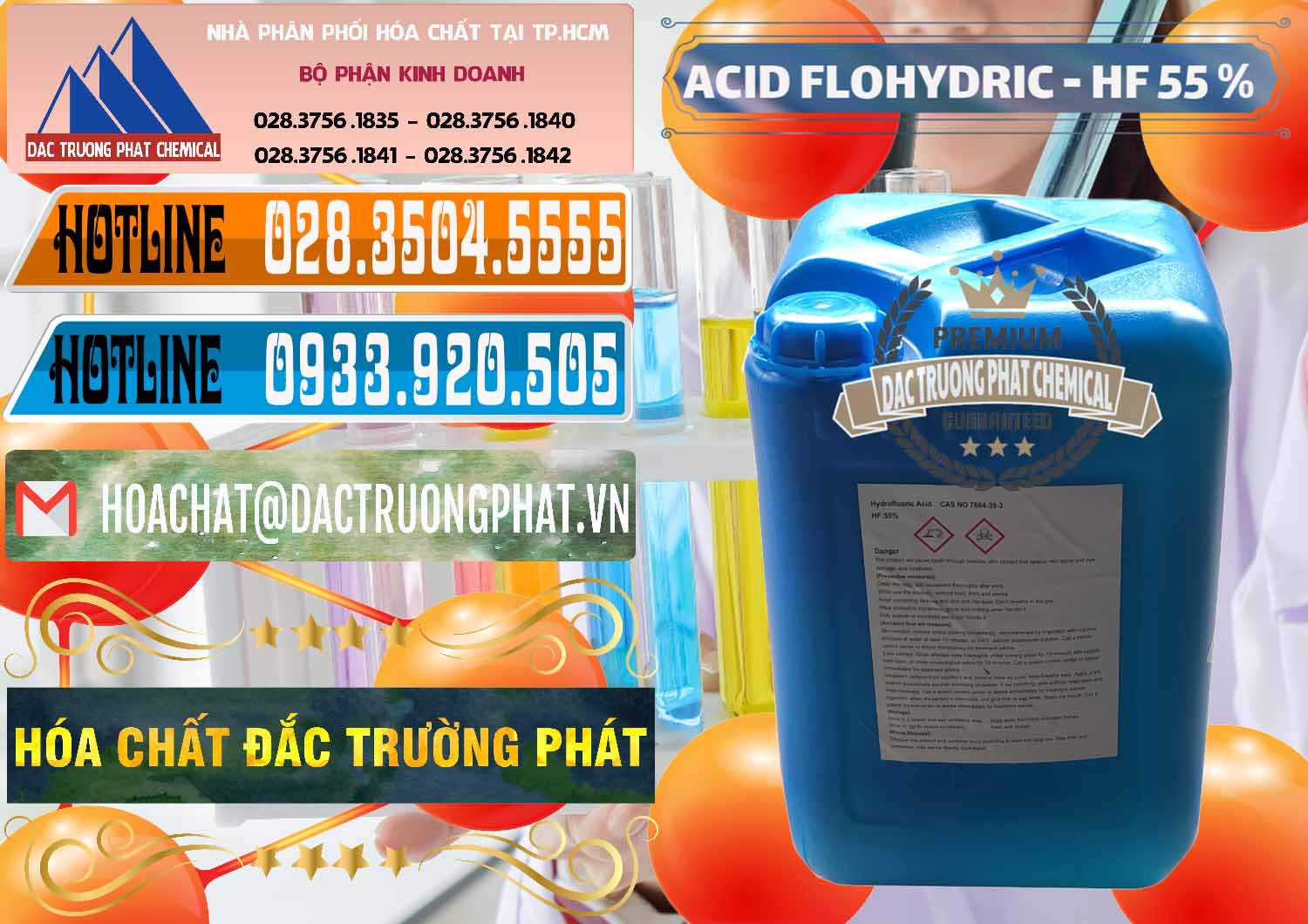 Công ty bán - phân phối Axit HF - Acid HF 55% Can Xanh Trung Quốc China - 0080 - Chuyên phân phối ( cung ứng ) hóa chất tại TP.HCM - stmp.net
