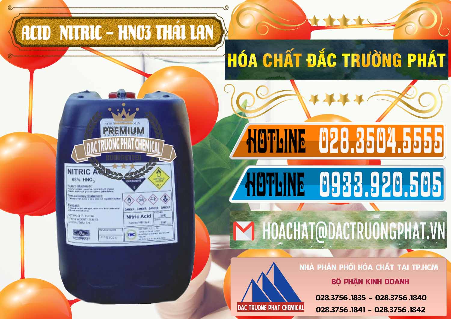 Công ty cung cấp - bán Acid Nitric – Axit Nitric HNO3 Thái Lan Thailand - 0344 - Nơi chuyên kinh doanh - cung cấp hóa chất tại TP.HCM - stmp.net
