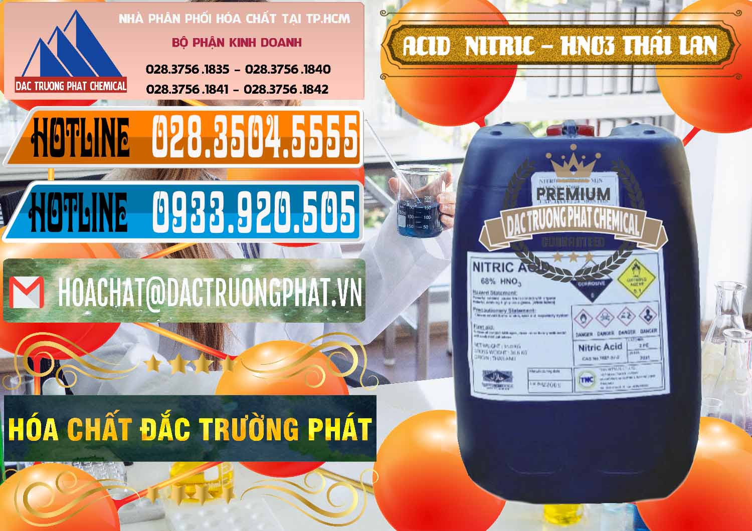 Công ty cung ứng ( bán ) Acid Nitric – Axit Nitric HNO3 Thái Lan Thailand - 0344 - Cty chuyên kinh doanh _ cung cấp hóa chất tại TP.HCM - stmp.net
