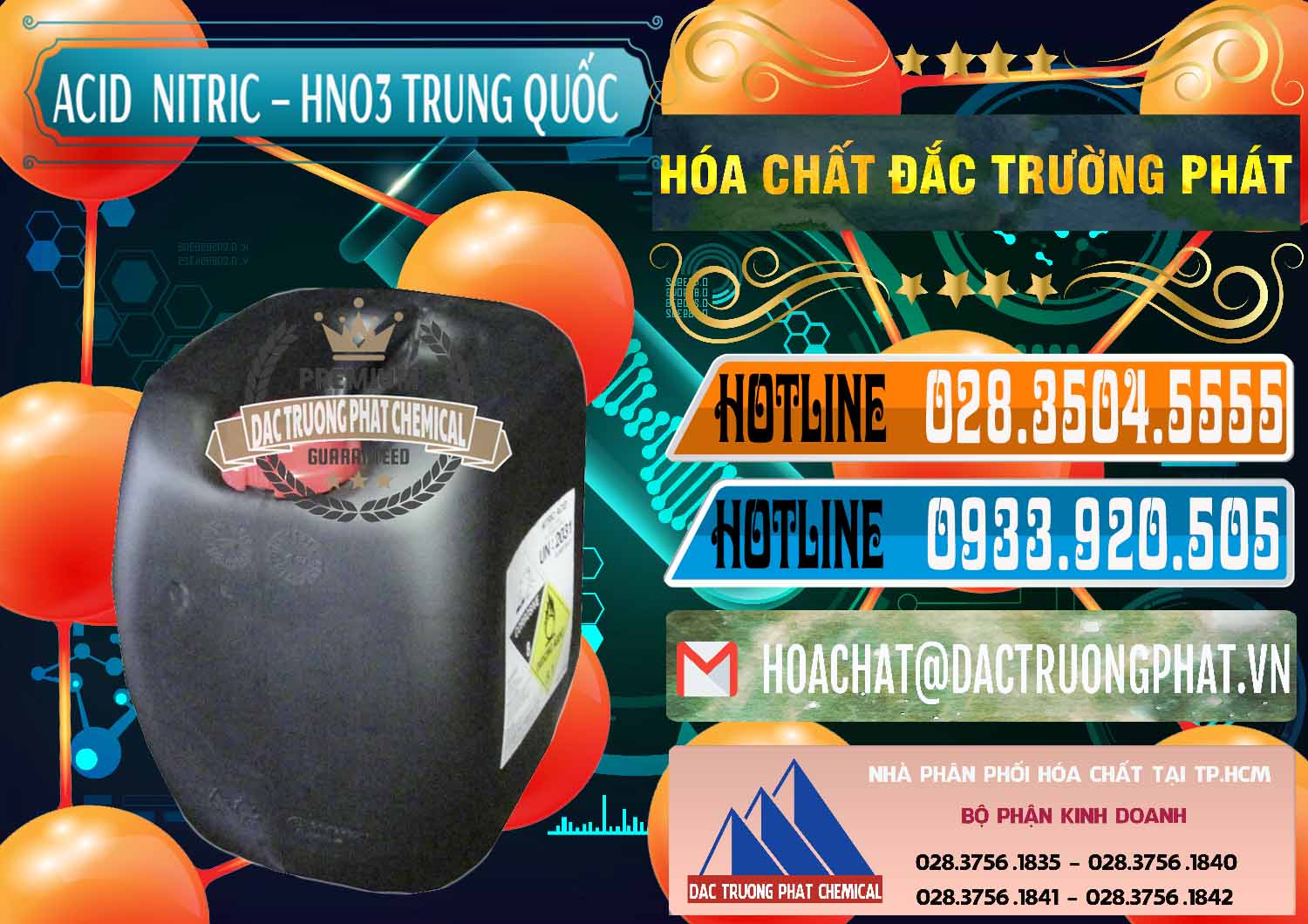 Cty bán & cung cấp Acid Nitric – Axit Nitric HNO3 68% Trung Quốc China - 0343 - Đơn vị cung ứng & phân phối hóa chất tại TP.HCM - stmp.net