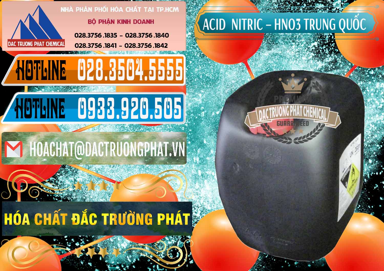 Công ty chuyên bán - cung ứng Acid Nitric – Axit Nitric HNO3 68% Trung Quốc China - 0343 - Cty chuyên phân phối và nhập khẩu hóa chất tại TP.HCM - stmp.net