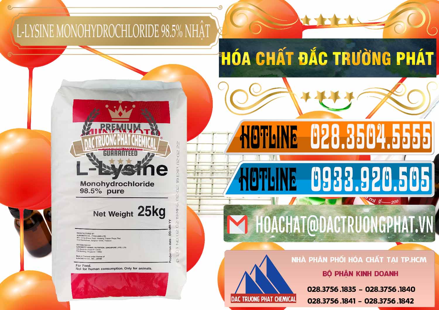 Công ty cung ứng _ bán L-Lysine Monohydrochloride Feed Grade Ajinomoto Nhật Bản Japan - 0315 - Nơi cung cấp _ nhập khẩu hóa chất tại TP.HCM - stmp.net