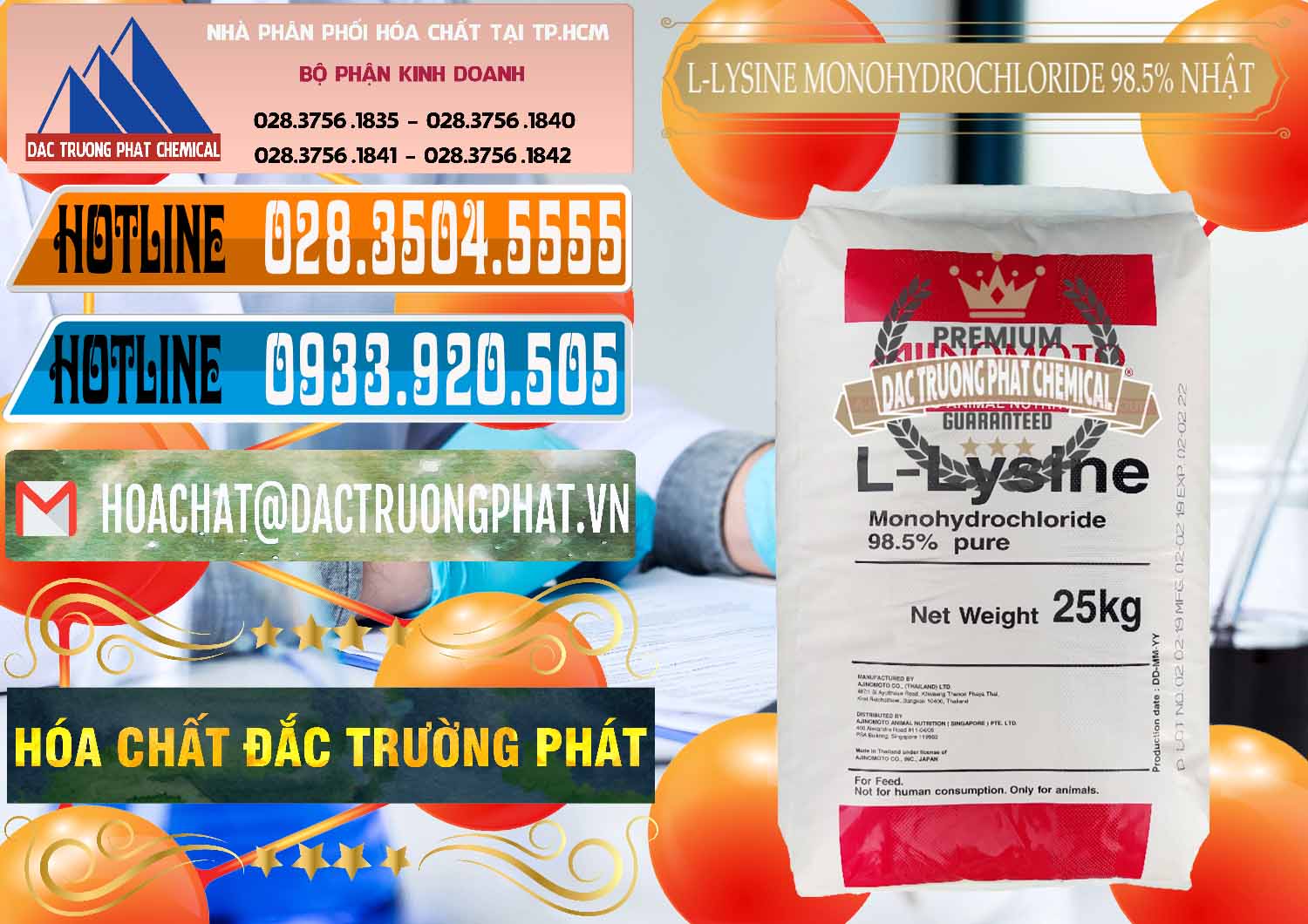 Công ty bán ( cung cấp ) L-Lysine Monohydrochloride Feed Grade Ajinomoto Nhật Bản Japan - 0315 - Cty nhập khẩu _ cung cấp hóa chất tại TP.HCM - stmp.net