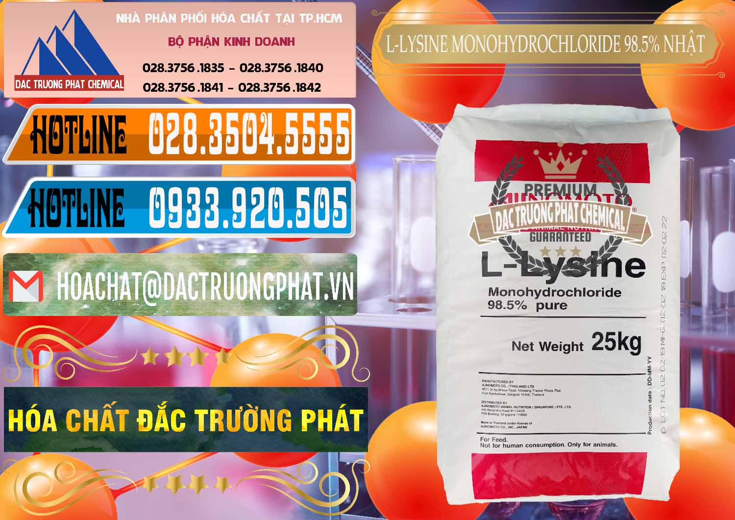 Phân phối & bán L-Lysine Monohydrochloride Feed Grade Ajinomoto Nhật Bản Japan - 0315 - Nơi phân phối & nhập khẩu hóa chất tại TP.HCM - stmp.net