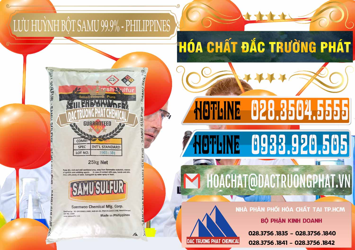 Cty bán _ phân phối Lưu huỳnh Bột - Sulfur Powder Samu Philippines - 0201 - Phân phối - bán hóa chất tại TP.HCM - stmp.net