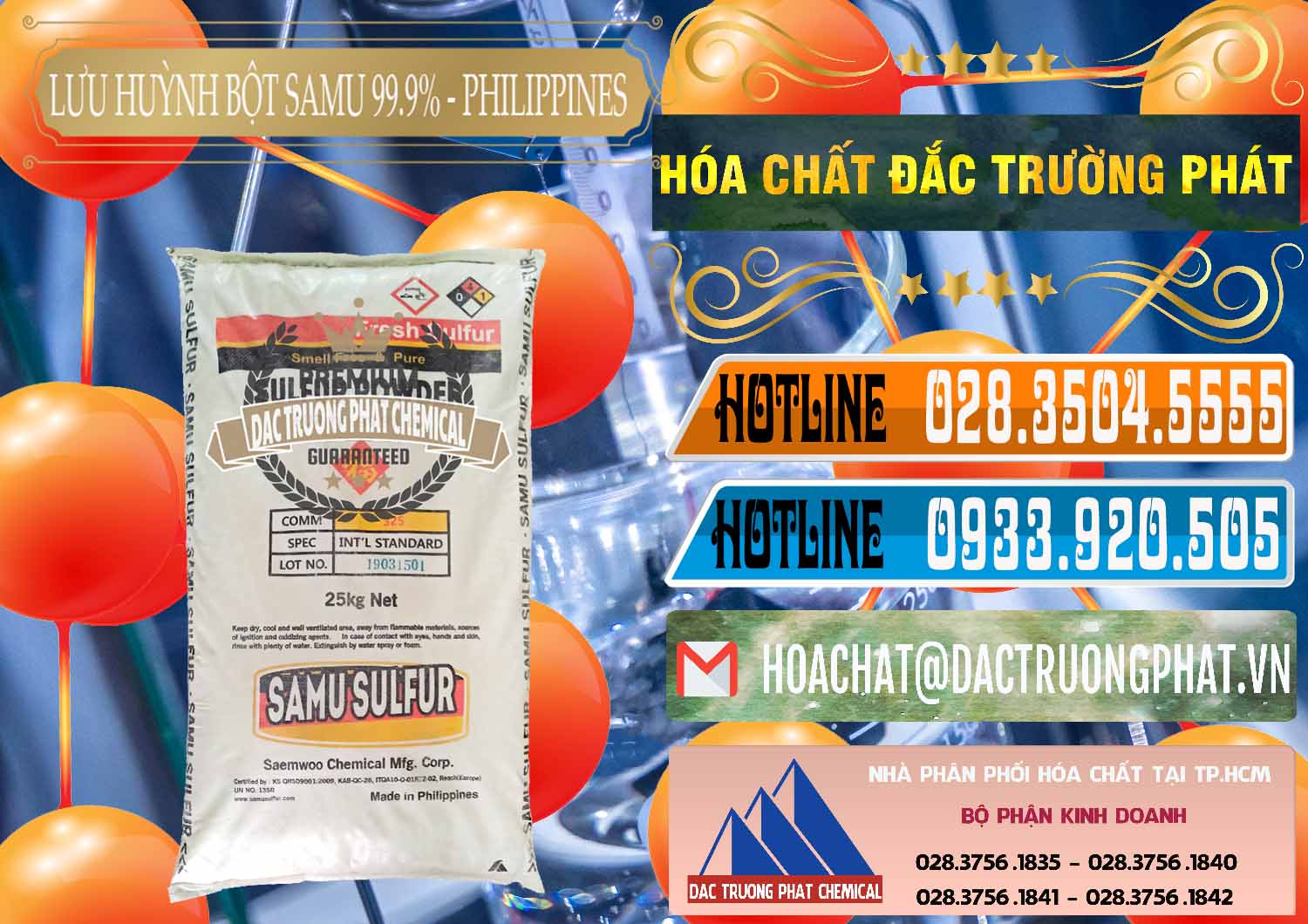 Chuyên bán và phân phối Lưu huỳnh Bột - Sulfur Powder Samu Philippines - 0201 - Cty chuyên bán - phân phối hóa chất tại TP.HCM - stmp.net