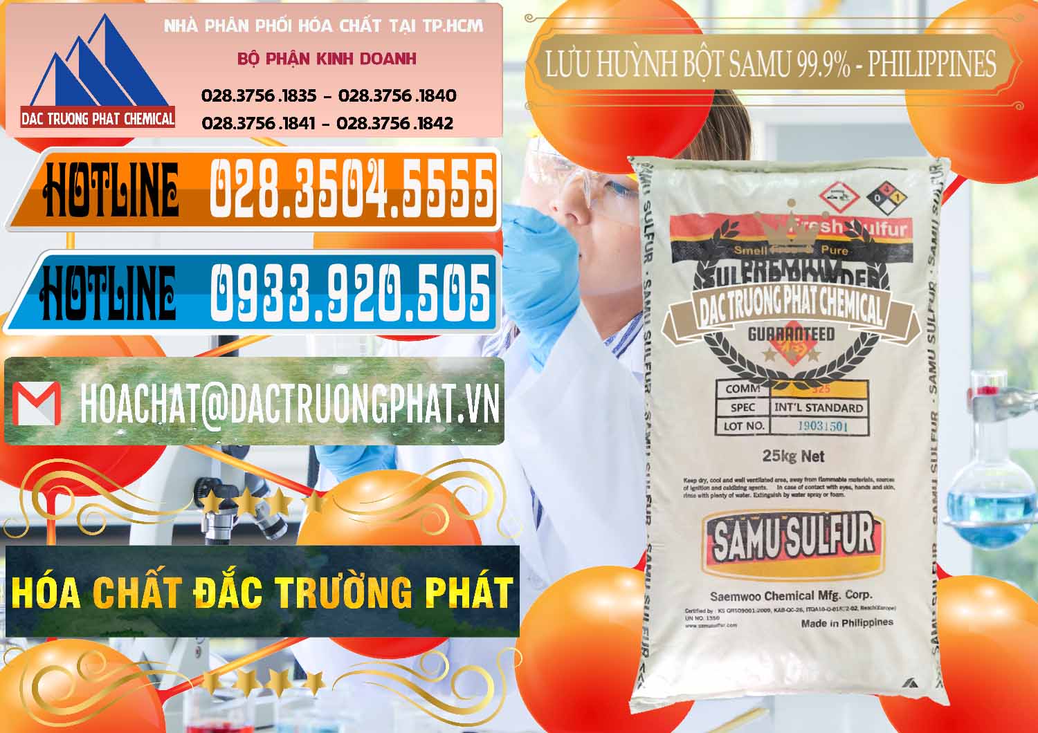Nơi bán Lưu huỳnh Bột - Sulfur Powder Samu Philippines - 0201 - Cty bán & cung cấp hóa chất tại TP.HCM - stmp.net