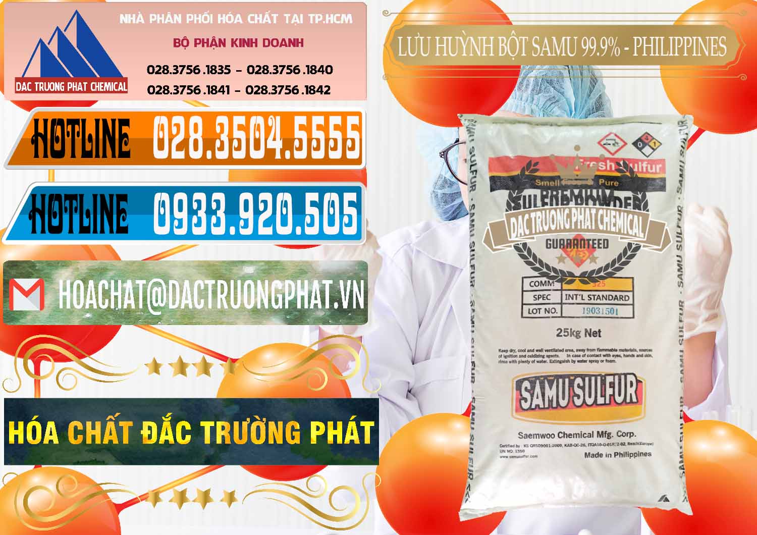 Nơi bán - phân phối Lưu huỳnh Bột - Sulfur Powder Samu Philippines - 0201 - Cung cấp ( nhập khẩu ) hóa chất tại TP.HCM - stmp.net