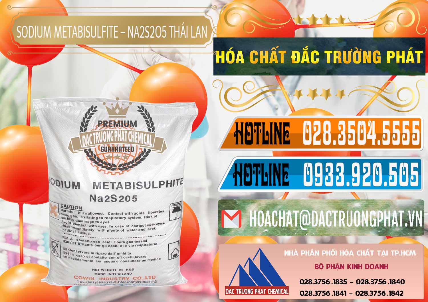 Nhà phân phối và bán Sodium Metabisulfite - NA2S2O5 Thái Lan Cowin - 0145 - Nơi phân phối & nhập khẩu hóa chất tại TP.HCM - stmp.net