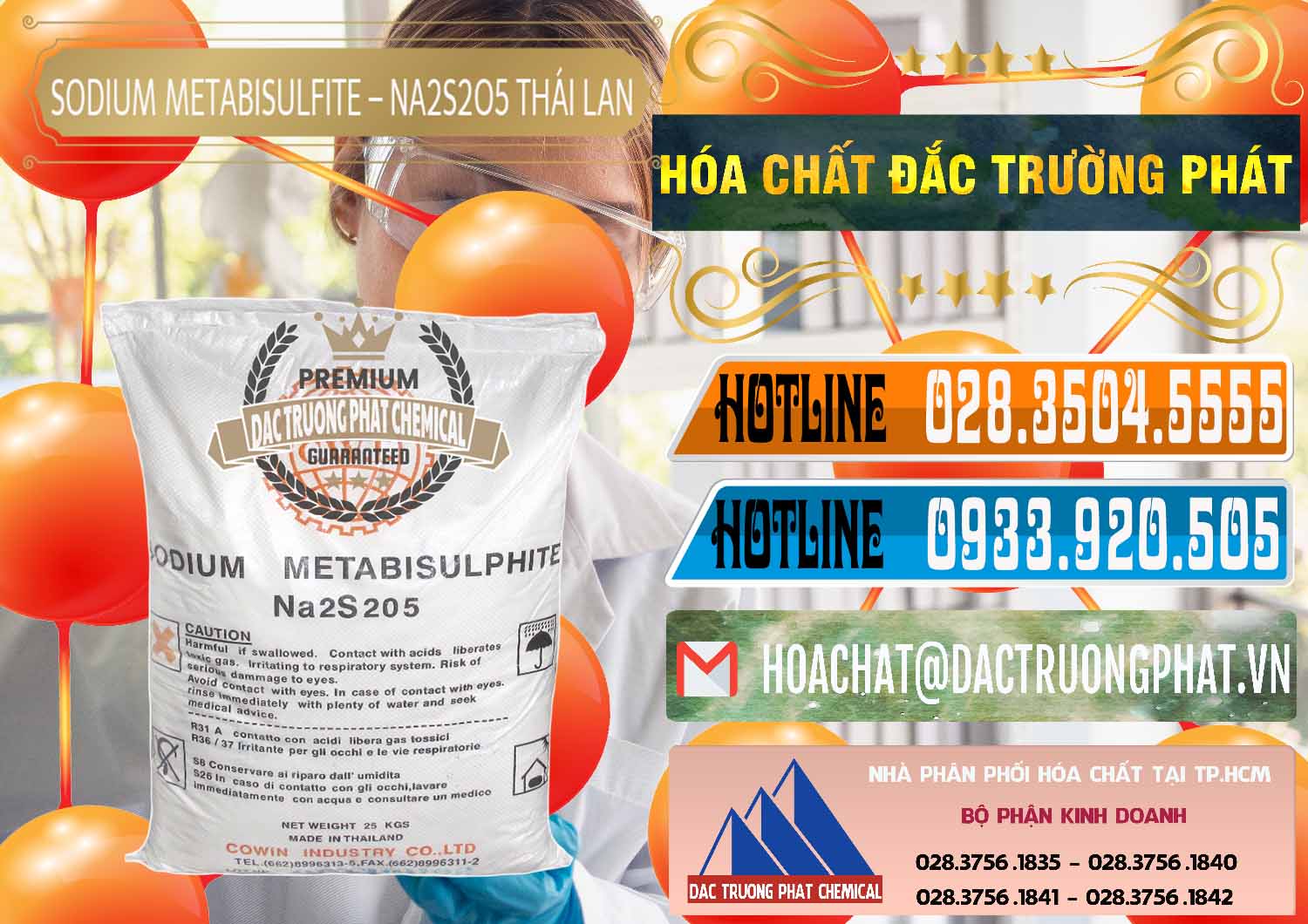 Nơi cung cấp và bán Sodium Metabisulfite - NA2S2O5 Thái Lan Cowin - 0145 - Chuyên cung cấp - bán hóa chất tại TP.HCM - stmp.net