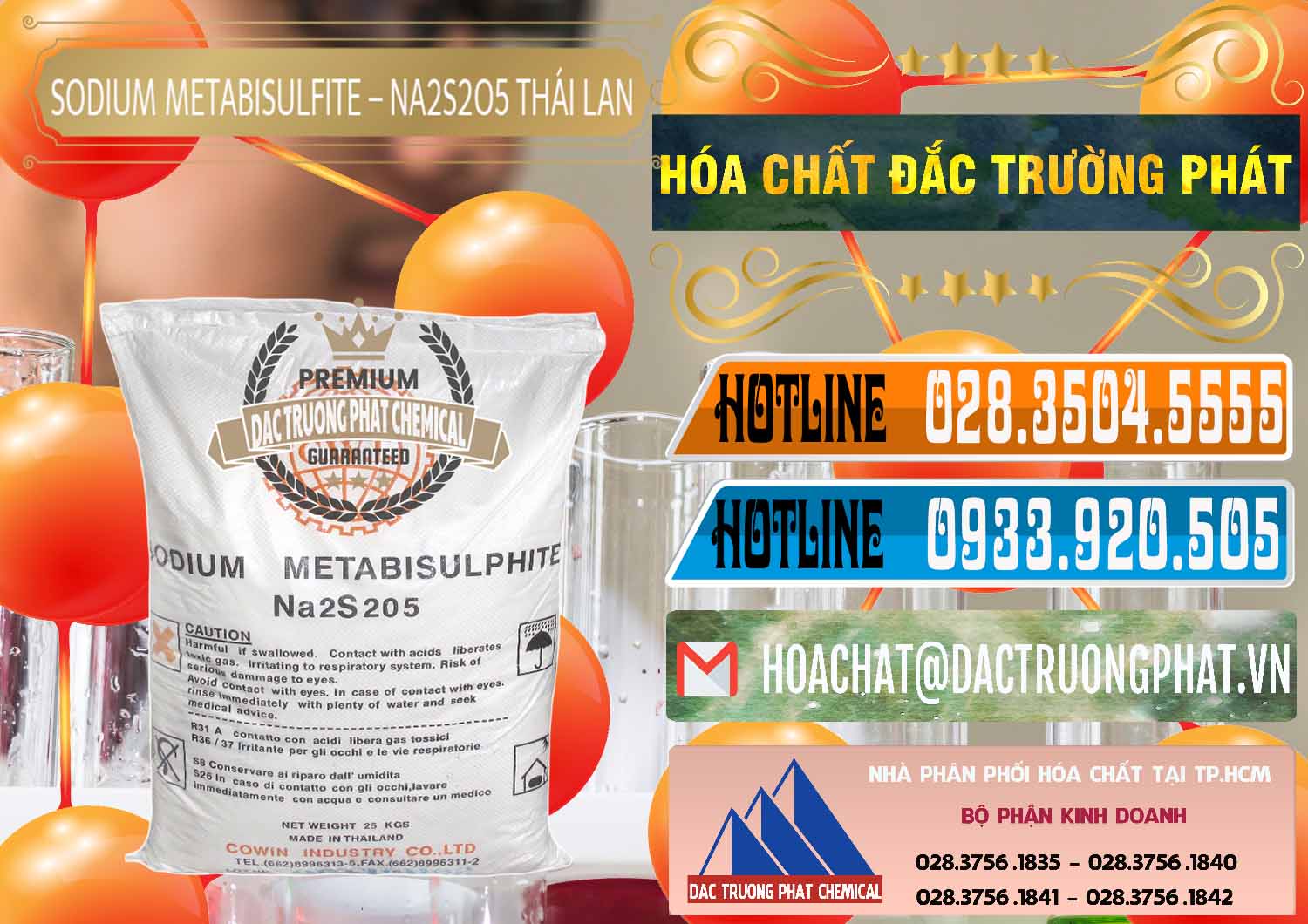 Cty chuyên phân phối _ bán Sodium Metabisulfite - NA2S2O5 Thái Lan Cowin - 0145 - Đơn vị cung cấp - phân phối hóa chất tại TP.HCM - stmp.net