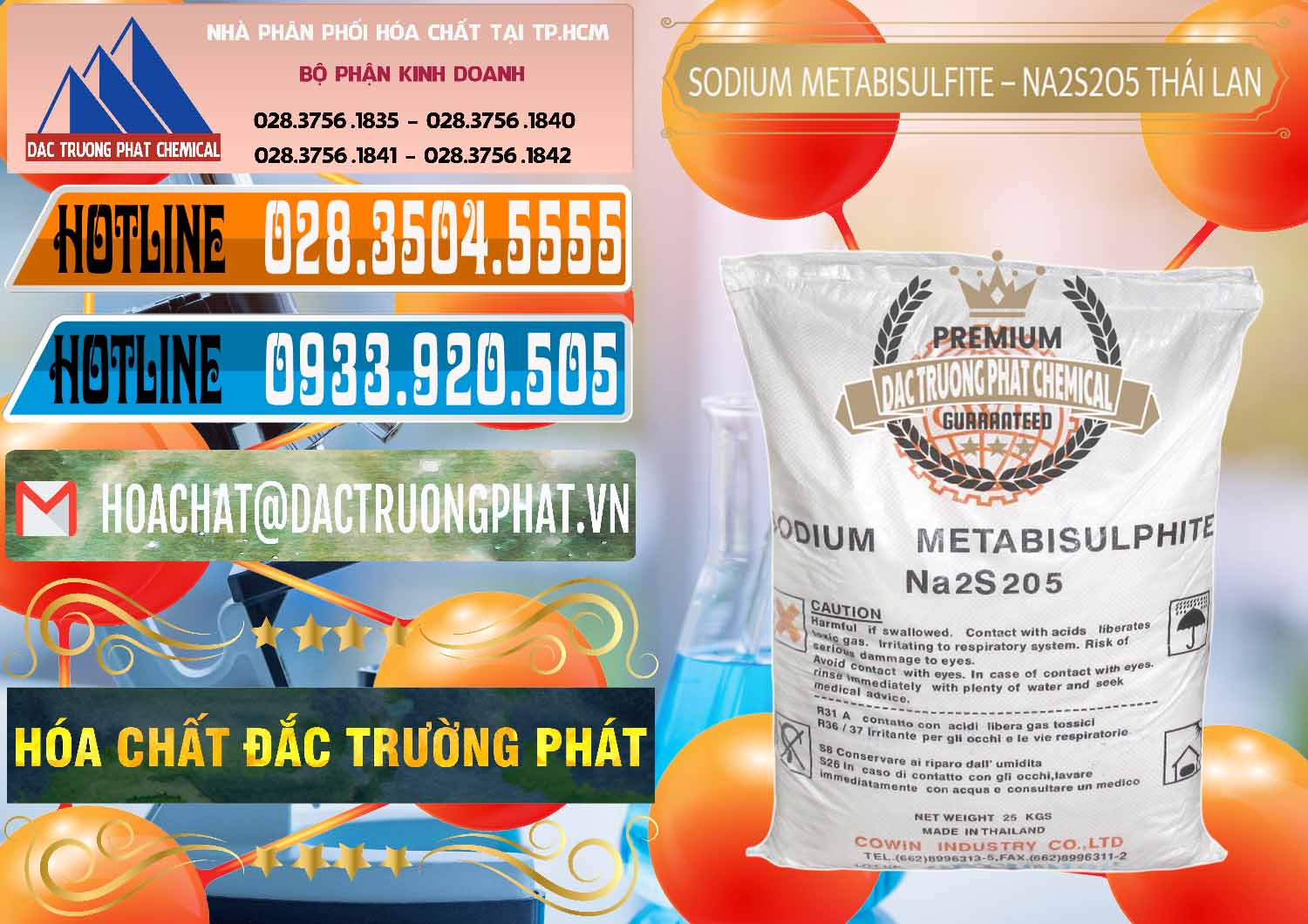 Đơn vị bán ( phân phối ) Sodium Metabisulfite - NA2S2O5 Thái Lan Cowin - 0145 - Cty chuyên bán & cung cấp hóa chất tại TP.HCM - stmp.net