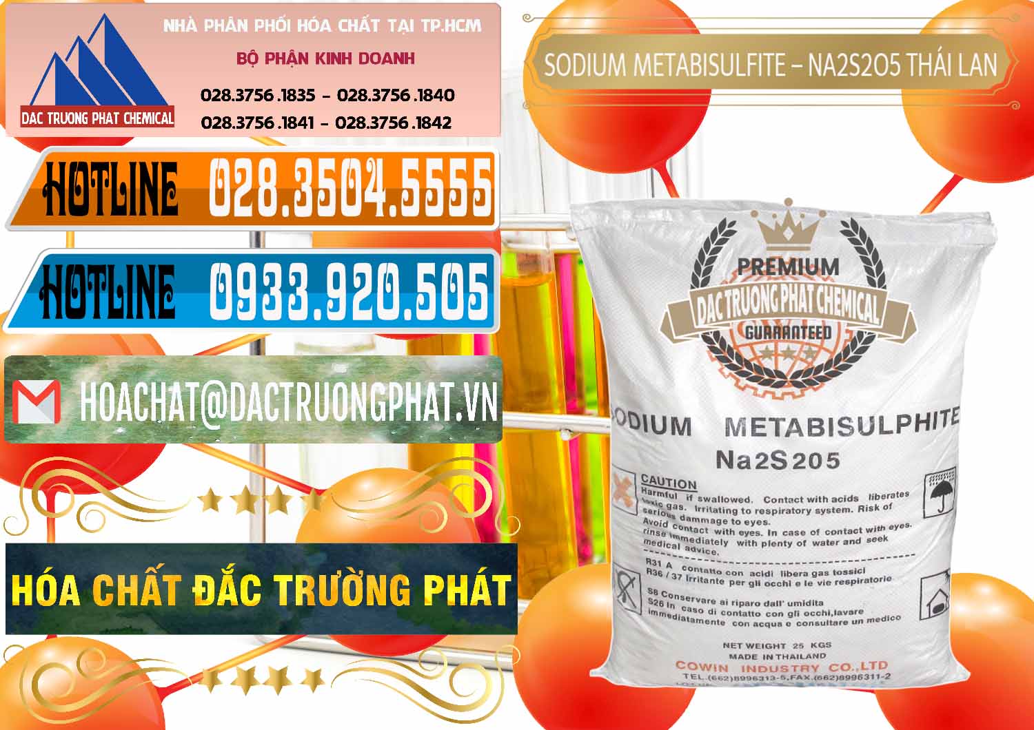 Nơi chuyên cung cấp _ bán Sodium Metabisulfite - NA2S2O5 Thái Lan Cowin - 0145 - Công ty kinh doanh - cung cấp hóa chất tại TP.HCM - stmp.net