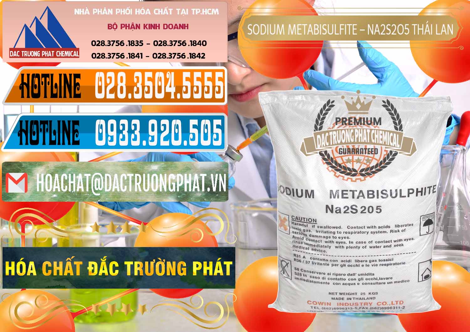 Phân phối - bán Sodium Metabisulfite - NA2S2O5 Thái Lan Cowin - 0145 - Cty kinh doanh & cung cấp hóa chất tại TP.HCM - stmp.net