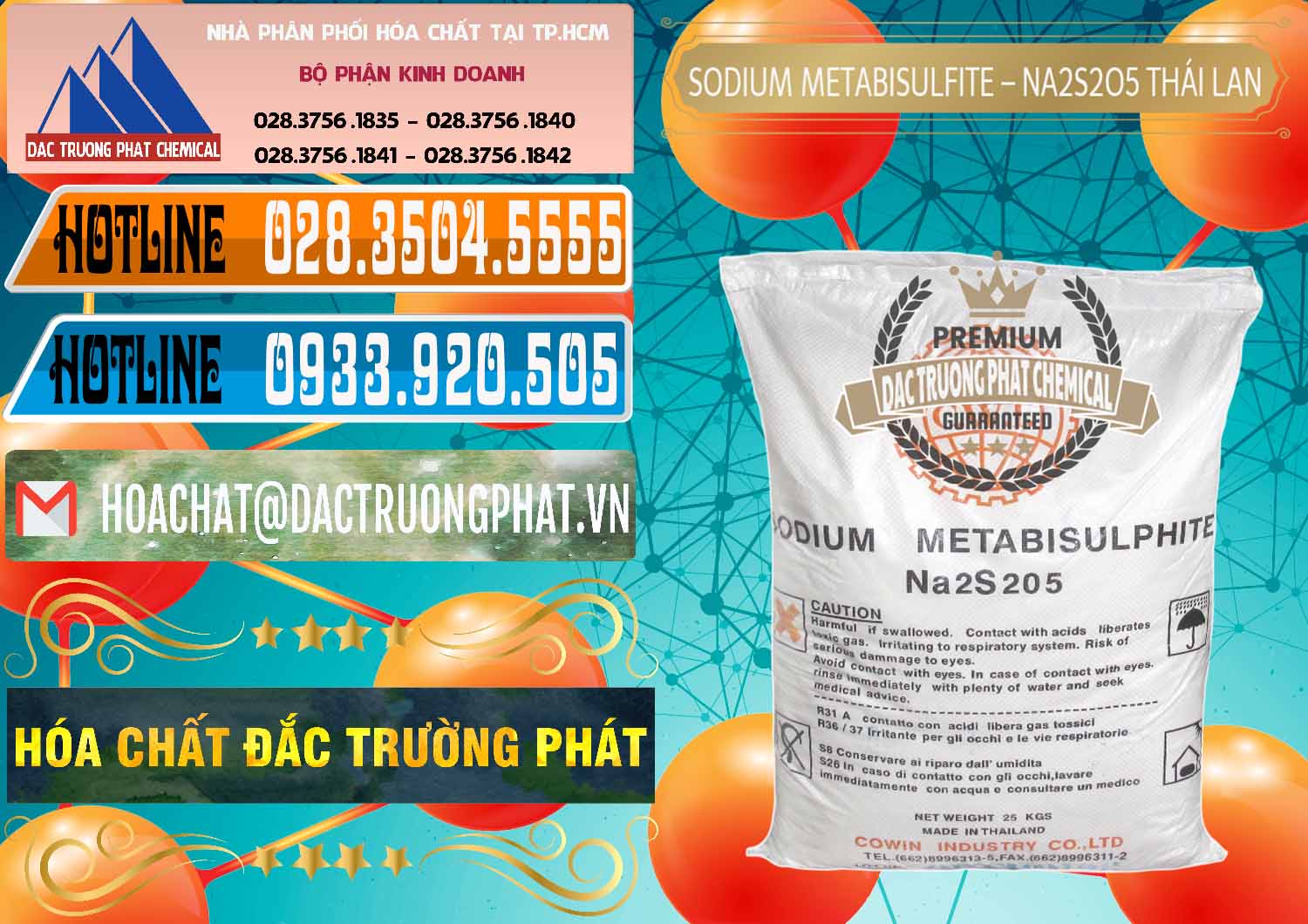 Nơi cung ứng và bán Sodium Metabisulfite - NA2S2O5 Thái Lan Cowin - 0145 - Chuyên cung cấp & kinh doanh hóa chất tại TP.HCM - stmp.net