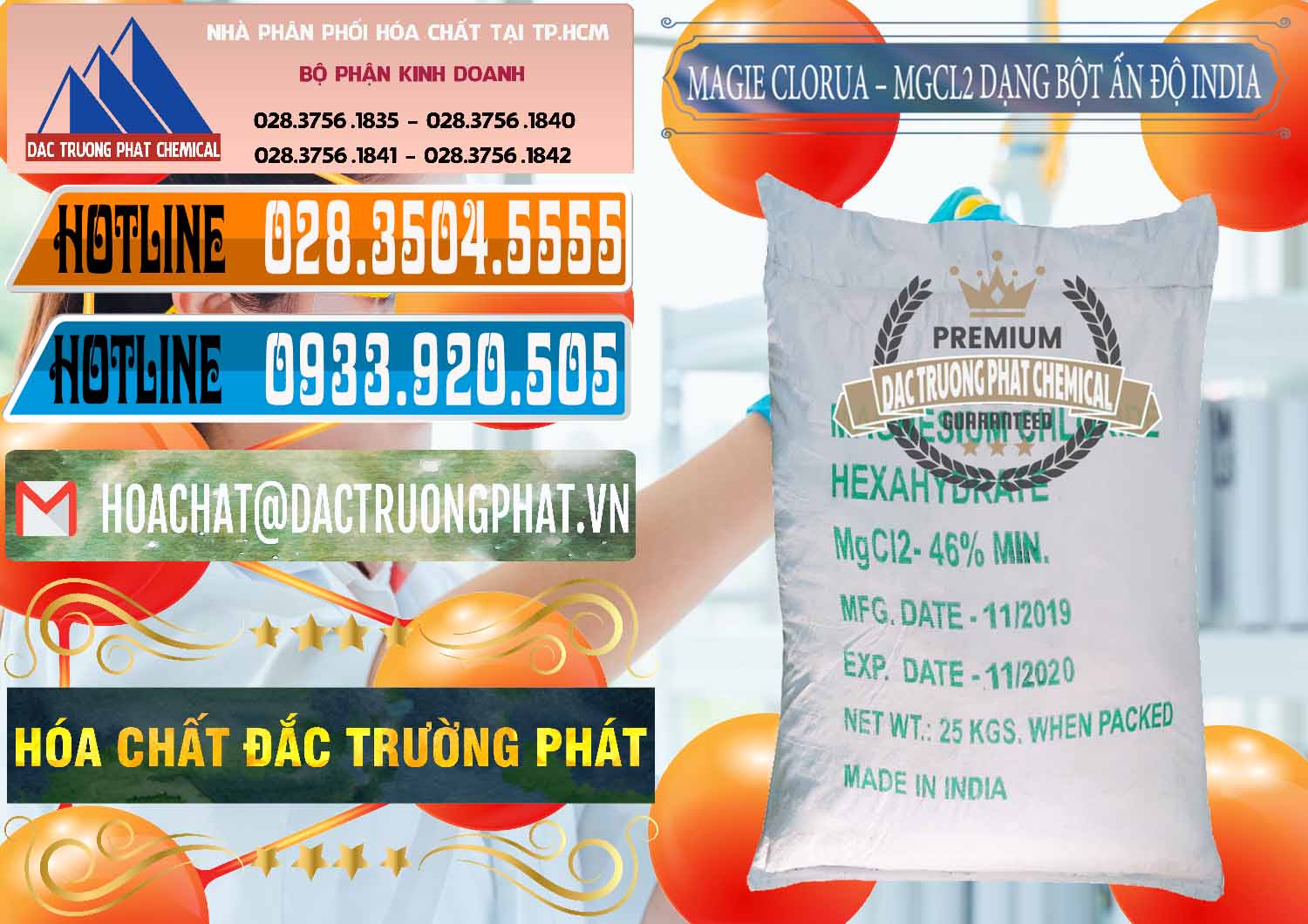 Nơi cung ứng & bán Magie Clorua – MGCL2 96% Dạng Bột Ấn Độ India - 0206 - Công ty chuyên nhập khẩu và cung cấp hóa chất tại TP.HCM - stmp.net