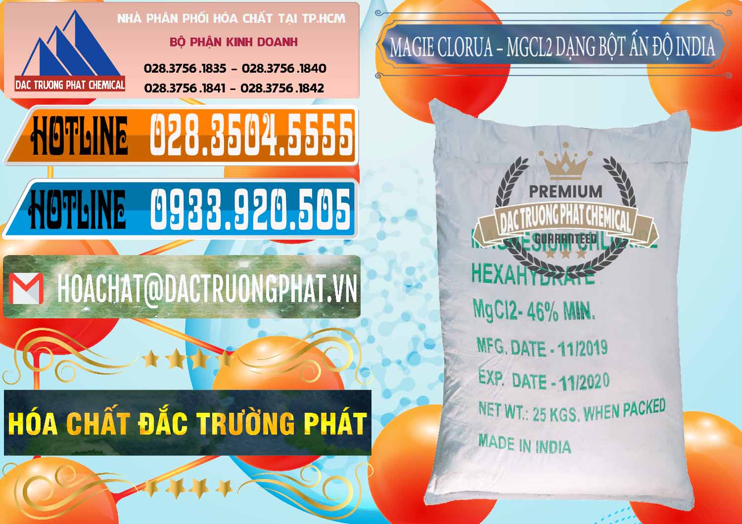 Cty phân phối & bán Magie Clorua – MGCL2 96% Dạng Bột Ấn Độ India - 0206 - Nơi chuyên kinh doanh _ phân phối hóa chất tại TP.HCM - stmp.net