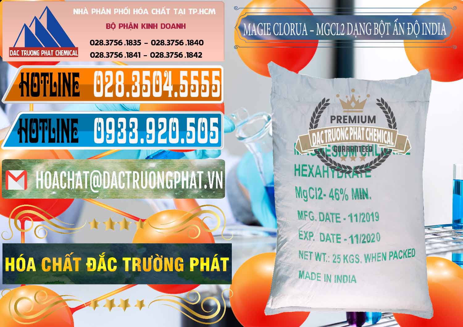 Nhà phân phối & bán Magie Clorua – MGCL2 96% Dạng Bột Ấn Độ India - 0206 - Nơi chuyên kinh doanh ( phân phối ) hóa chất tại TP.HCM - stmp.net
