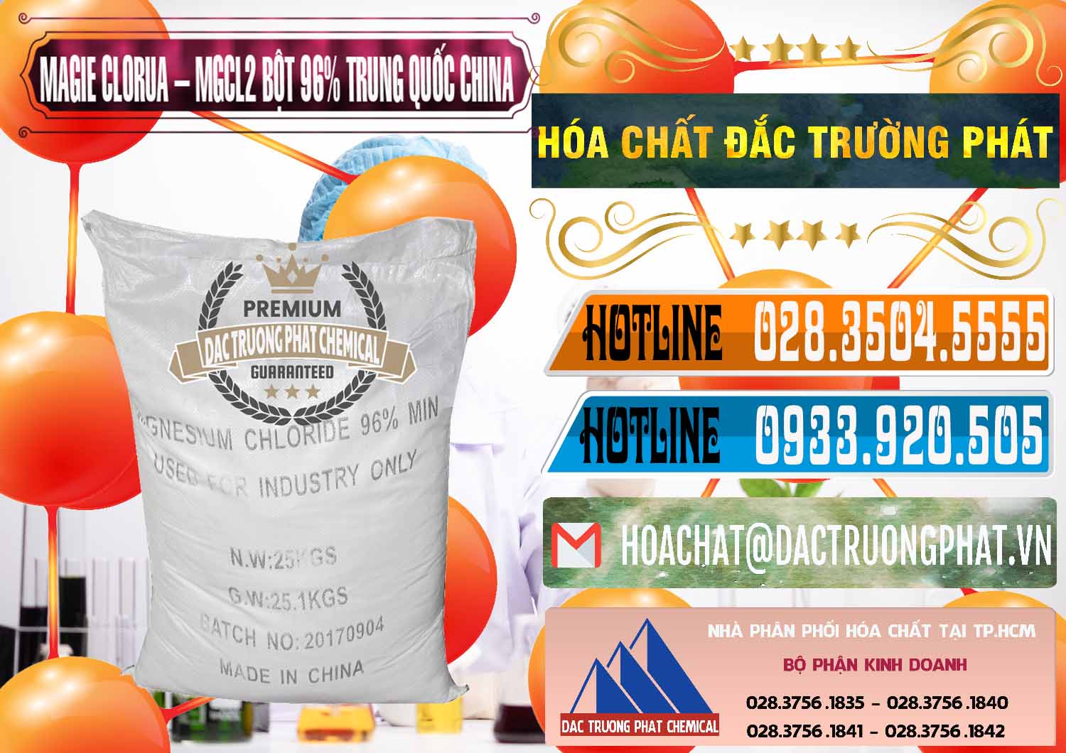 Cty kinh doanh _ bán Magie Clorua – MGCL2 96% Dạng Bột Bao Chữ Đen Trung Quốc China - 0205 - Cty phân phối & kinh doanh hóa chất tại TP.HCM - stmp.net