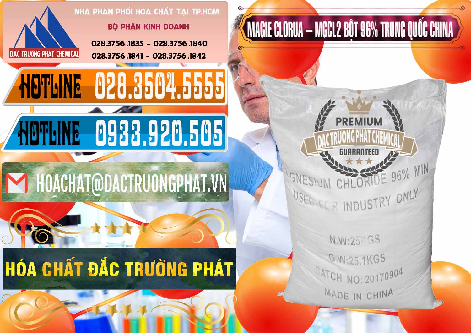 Đơn vị cung ứng và bán Magie Clorua – MGCL2 96% Dạng Bột Bao Chữ Đen Trung Quốc China - 0205 - Chuyên bán và cung cấp hóa chất tại TP.HCM - stmp.net