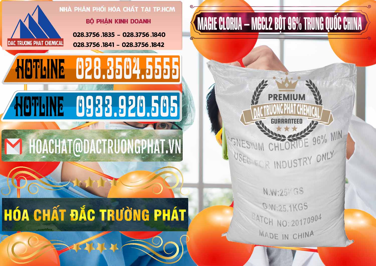 Đơn vị phân phối _ bán Magie Clorua – MGCL2 96% Dạng Bột Bao Chữ Đen Trung Quốc China - 0205 - Đơn vị bán ( phân phối ) hóa chất tại TP.HCM - stmp.net