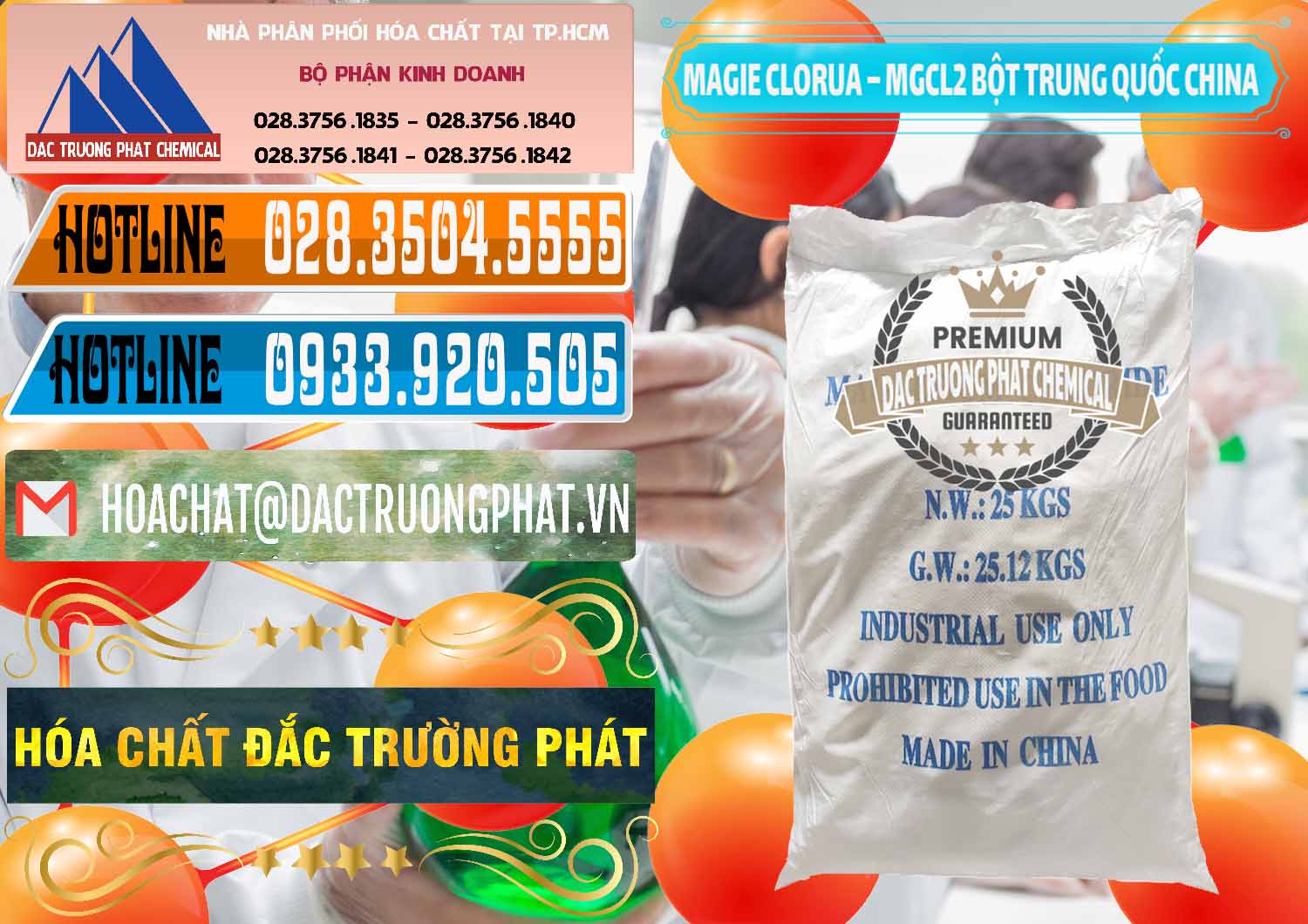 Nơi phân phối và bán Magie Clorua – MGCL2 96% Dạng Bột Bao Chữ Xanh Trung Quốc China - 0207 - Nhà cung ứng _ phân phối hóa chất tại TP.HCM - stmp.net