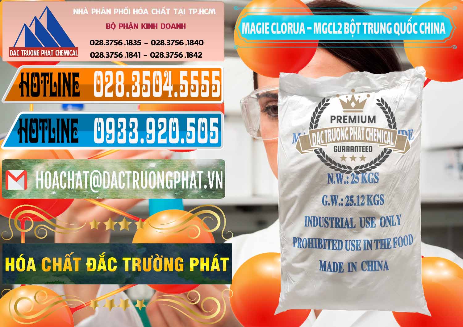 Công ty chuyên cung cấp & bán Magie Clorua – MGCL2 96% Dạng Bột Bao Chữ Xanh Trung Quốc China - 0207 - Bán _ phân phối hóa chất tại TP.HCM - stmp.net