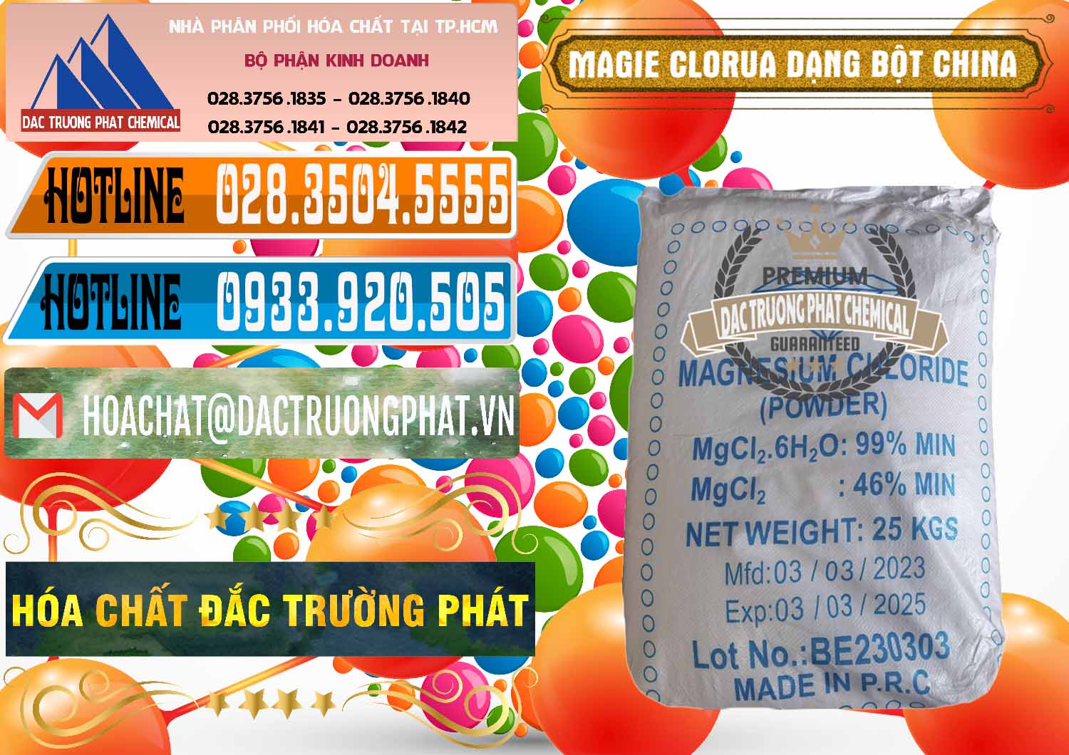 Nơi bán và cung cấp Magie Clorua – MGCL2 96% Dạng Bột Logo Kim Cương Trung Quốc China - 0387 - Kinh doanh và cung cấp hóa chất tại TP.HCM - stmp.net