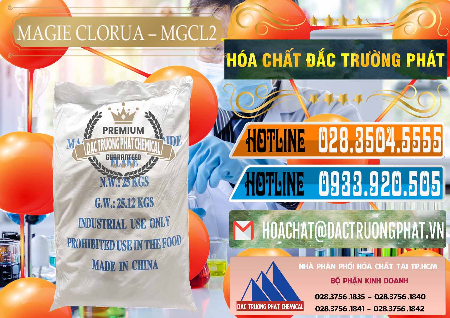 Nơi chuyên bán ( cung ứng ) Magie Clorua – MGCL2 96% Dạng Vảy Trung Quốc China - 0091 - Công ty nhập khẩu và cung cấp hóa chất tại TP.HCM - stmp.net