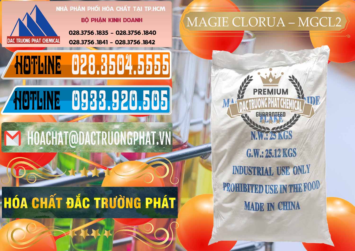 Nhà phân phối - bán Magie Clorua – MGCL2 96% Dạng Vảy Trung Quốc China - 0091 - Cty bán và cung cấp hóa chất tại TP.HCM - stmp.net