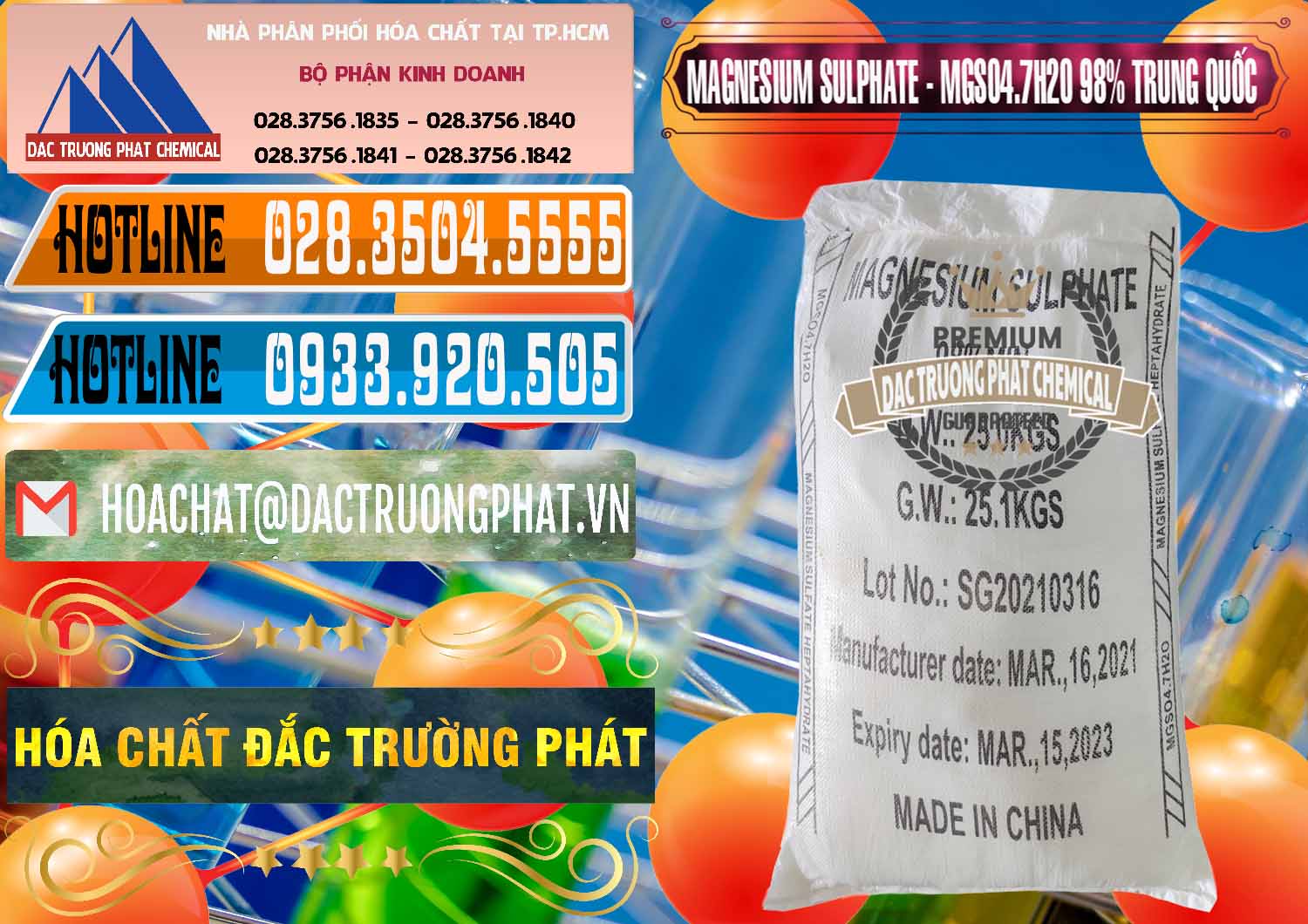 Công ty phân phối _ bán MGSO4.7H2O – Magnesium Sulphate 98% Trung Quốc China - 0229 - Công ty chuyên cung cấp _ bán hóa chất tại TP.HCM - stmp.net