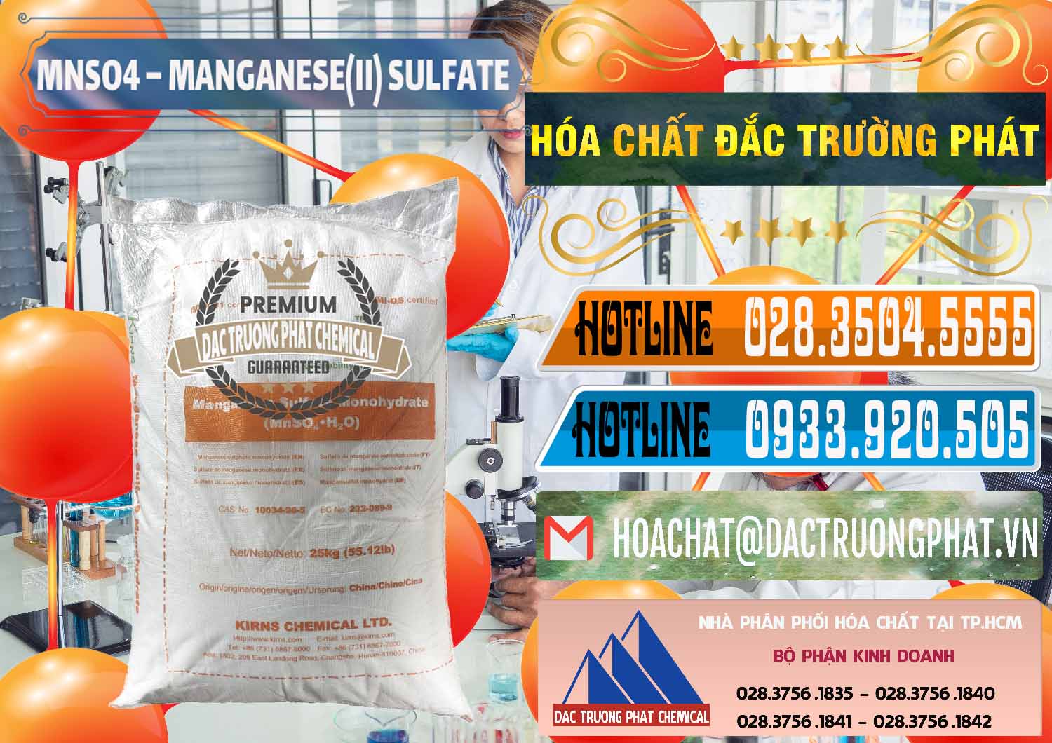 Cung ứng ( bán ) hóa chất MnSO4 Sulfat þ MnSO4 Monohydrate Kirns Trung Quốc China Nơi chuyên bán & cung ứng MNSO4 – Manganese (II) Sulfate Kirns Trung Quốc China - 0095 - Công ty chuyên cung ứng và phân phối hóa chất tại TP.HCM - stmp.net