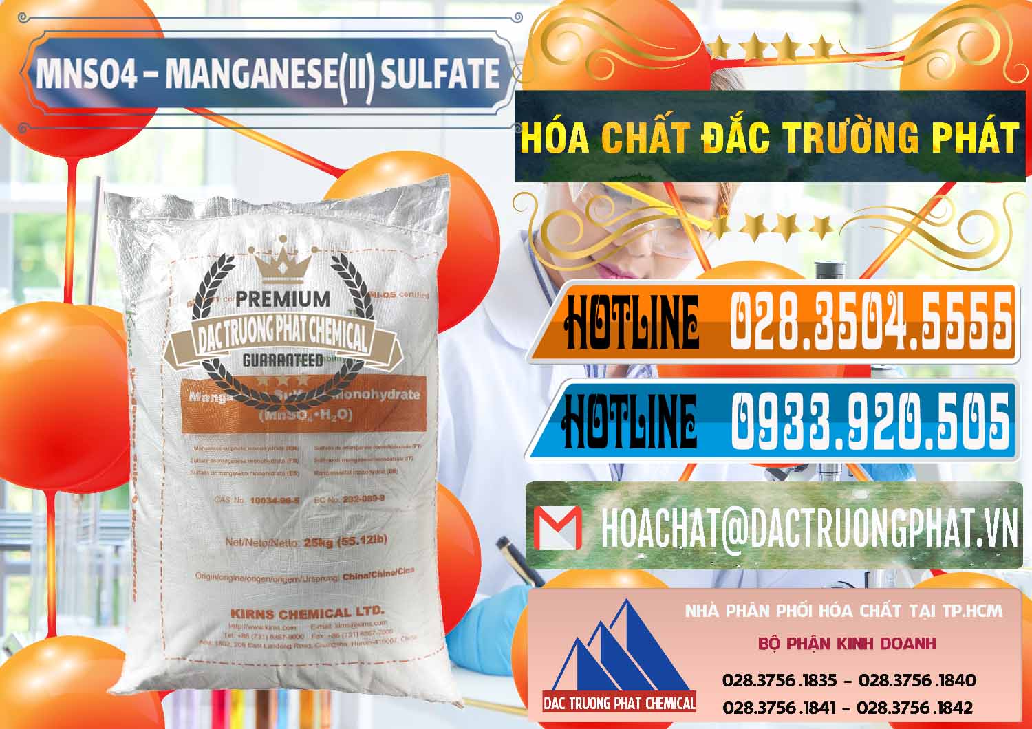 Công ty kinh doanh & bán MNSO4 – Manganese (II) Sulfate Kirns Trung Quốc China - 0095 - Chuyên cung cấp - phân phối hóa chất tại TP.HCM - stmp.net