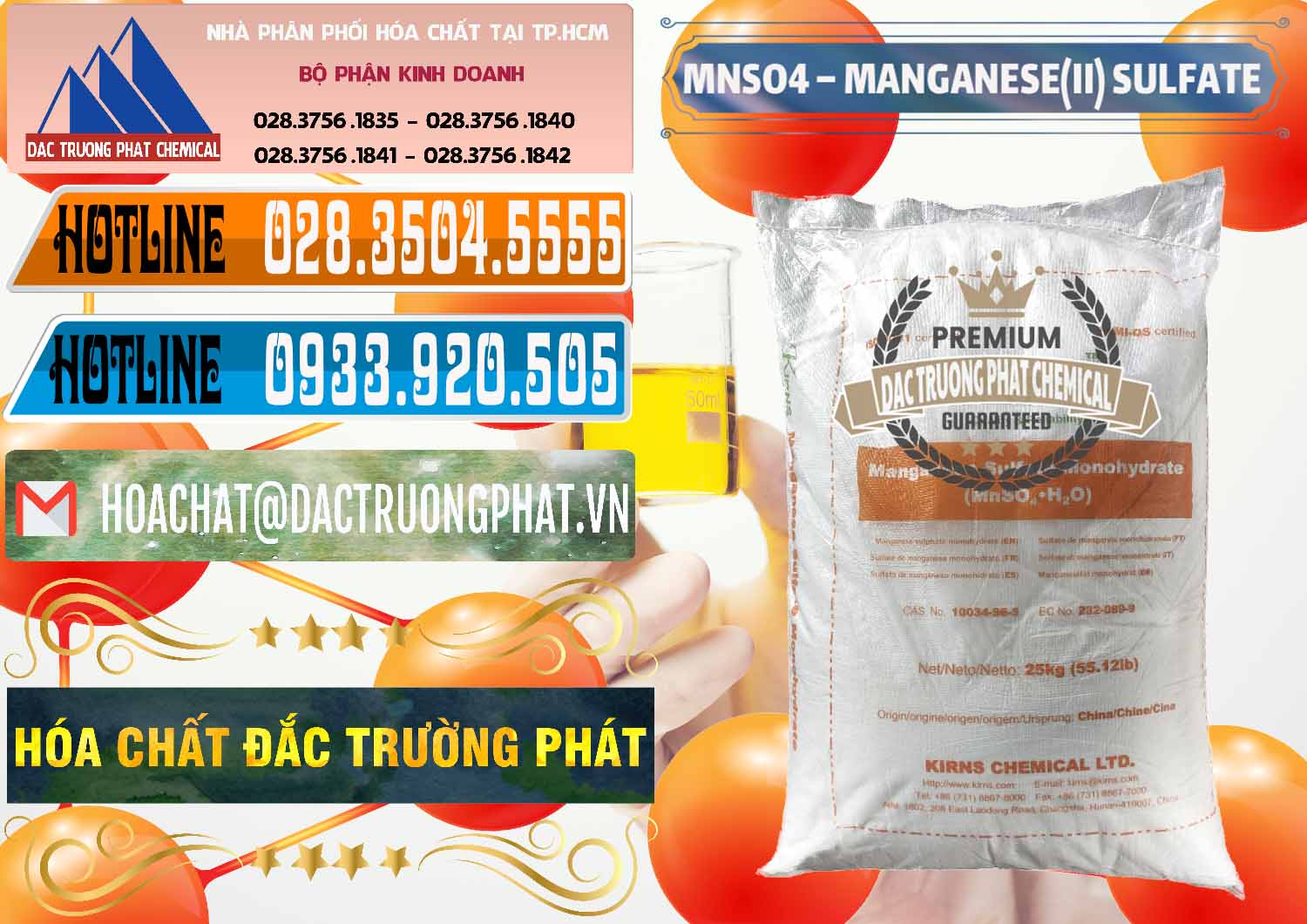 Chuyên cung cấp _ bán MNSO4 – Manganese (II) Sulfate Kirns Trung Quốc China - 0095 - Nơi phân phối và cung ứng hóa chất tại TP.HCM - stmp.net