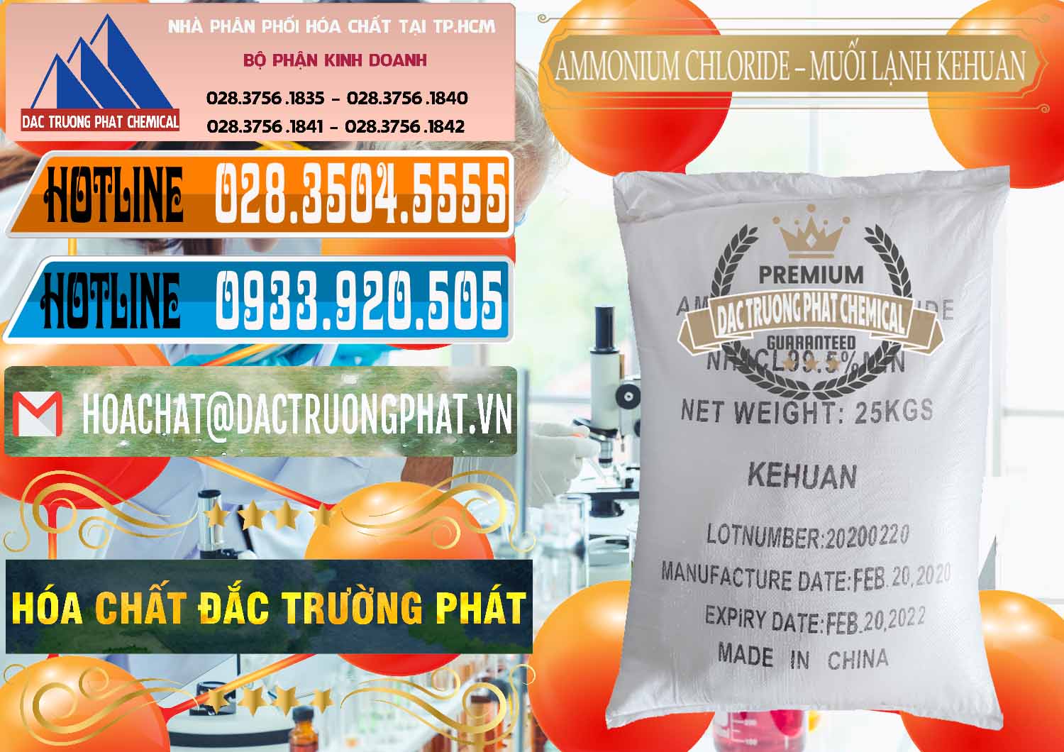 Công ty chuyên nhập khẩu ( bán ) Ammonium Chloride – NH4CL Muối Lạnh Kehuan Trung Quốc China - 0022 - Đơn vị chuyên phân phối - cung ứng hóa chất tại TP.HCM - stmp.net