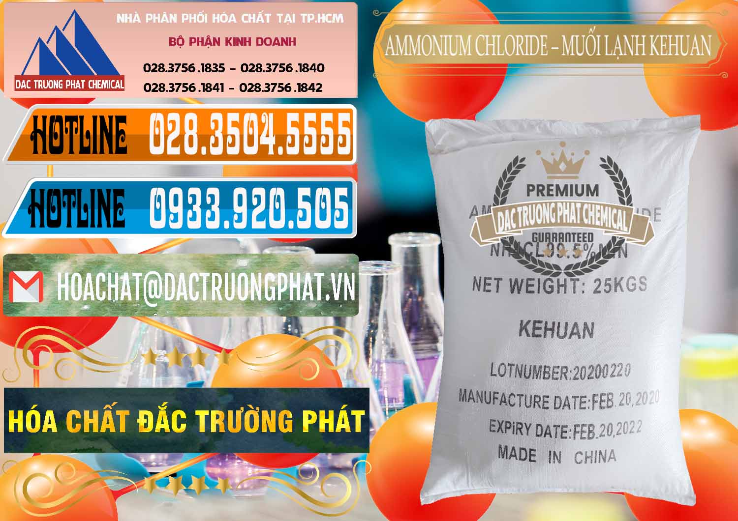 Đơn vị nhập khẩu - bán Ammonium Chloride – NH4CL Muối Lạnh Kehuan Trung Quốc China - 0022 - Phân phối và cung cấp hóa chất tại TP.HCM - stmp.net