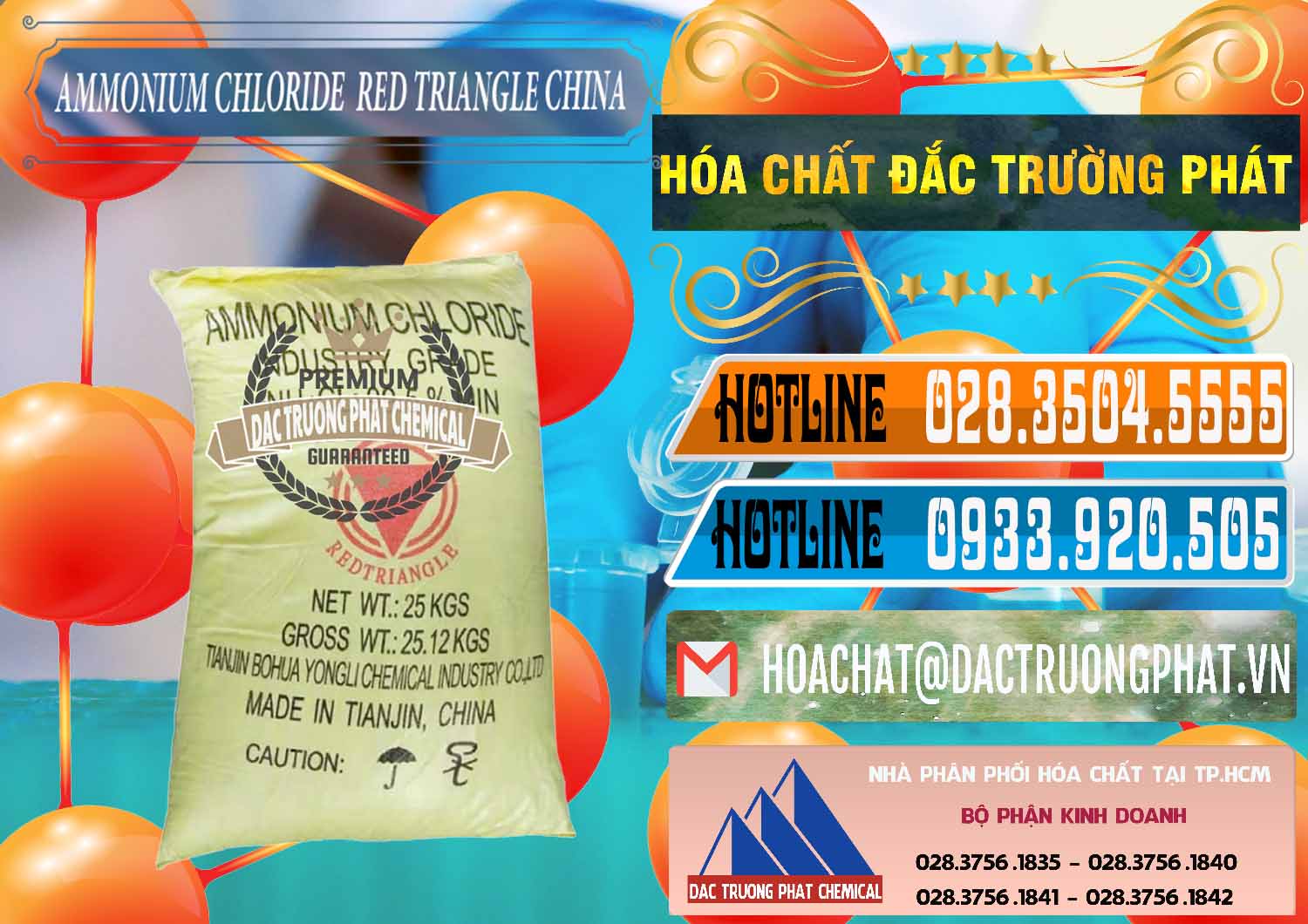 Công ty kinh doanh & bán Ammonium Chloride - Muối Lạnh NH4CL Red Triangle Trung Quốc China - 0377 - Cung cấp và kinh doanh hóa chất tại TP.HCM - stmp.net