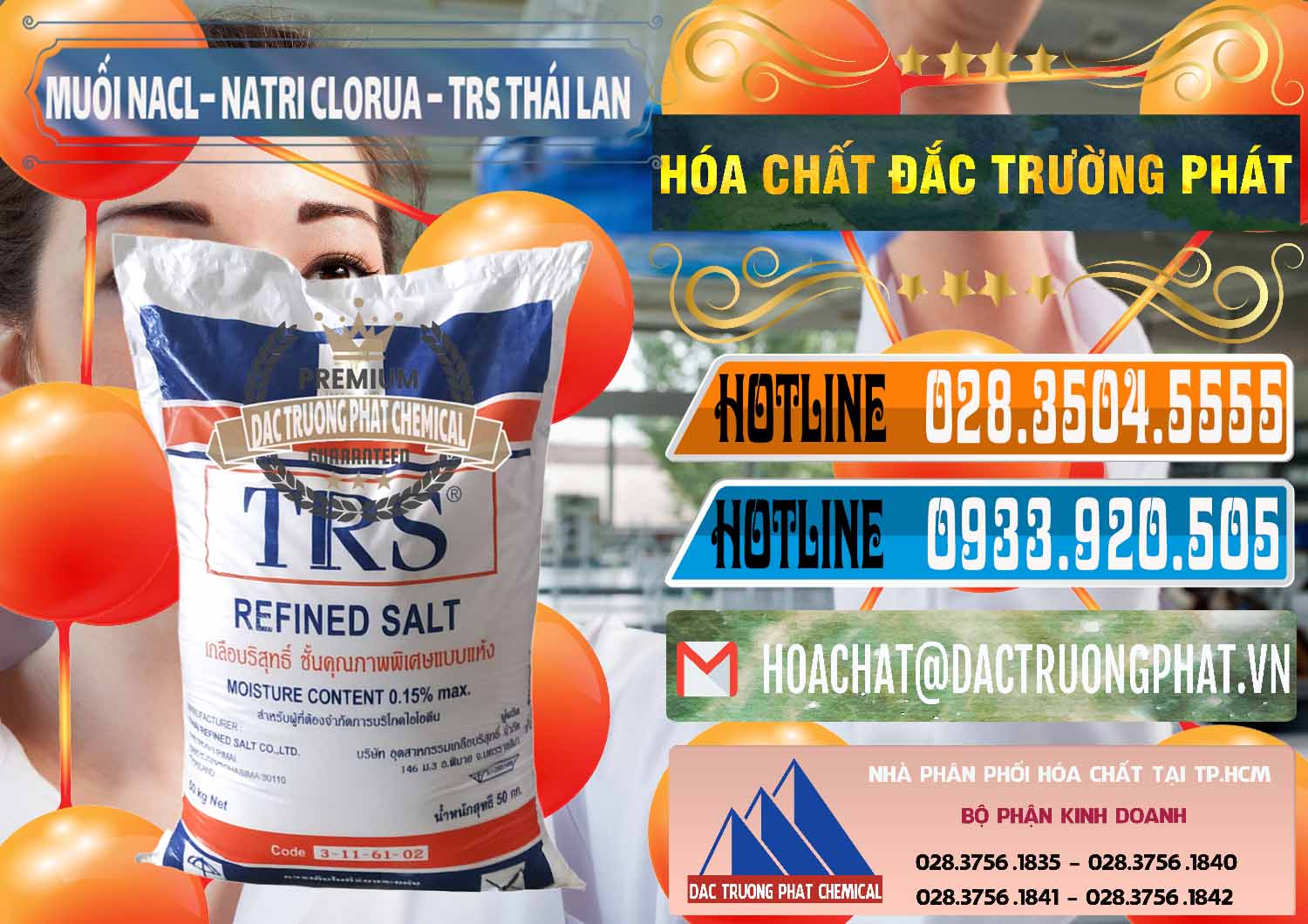 Cty chuyên phân phối - bán Muối NaCL – Sodium Chloride TRS Thái Lan - 0096 - Nhập khẩu - cung cấp hóa chất tại TP.HCM - stmp.net
