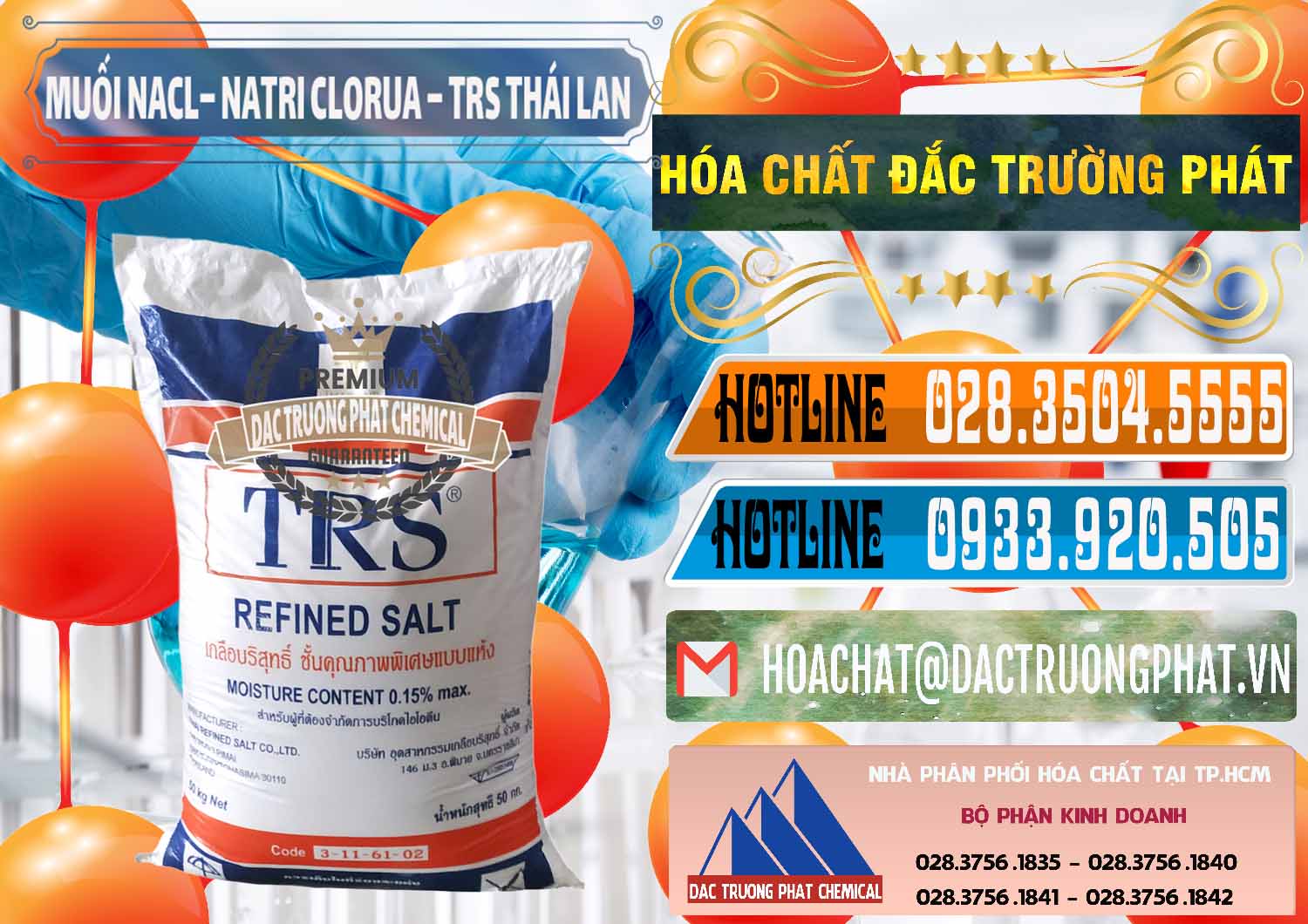 Đơn vị nhập khẩu và bán Muối NaCL – Sodium Chloride TRS Thái Lan - 0096 - Nơi phân phối & cung cấp hóa chất tại TP.HCM - stmp.net