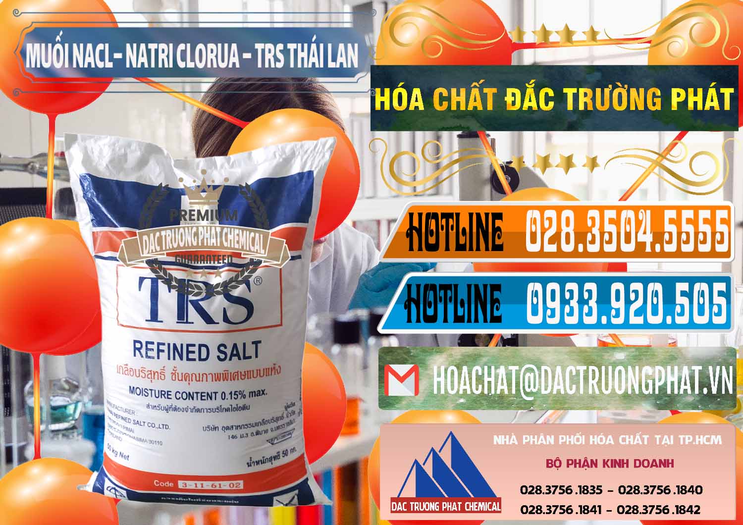 Chuyên bán và phân phối Muối NaCL – Sodium Chloride TRS Thái Lan - 0096 - Cty chuyên phân phối và kinh doanh hóa chất tại TP.HCM - stmp.net
