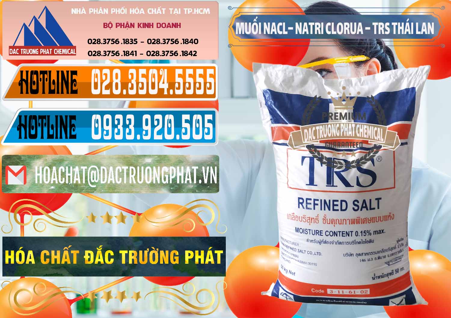 Đơn vị cung cấp & bán Muối NaCL – Sodium Chloride TRS Thái Lan - 0096 - Nơi nhập khẩu - phân phối hóa chất tại TP.HCM - stmp.net
