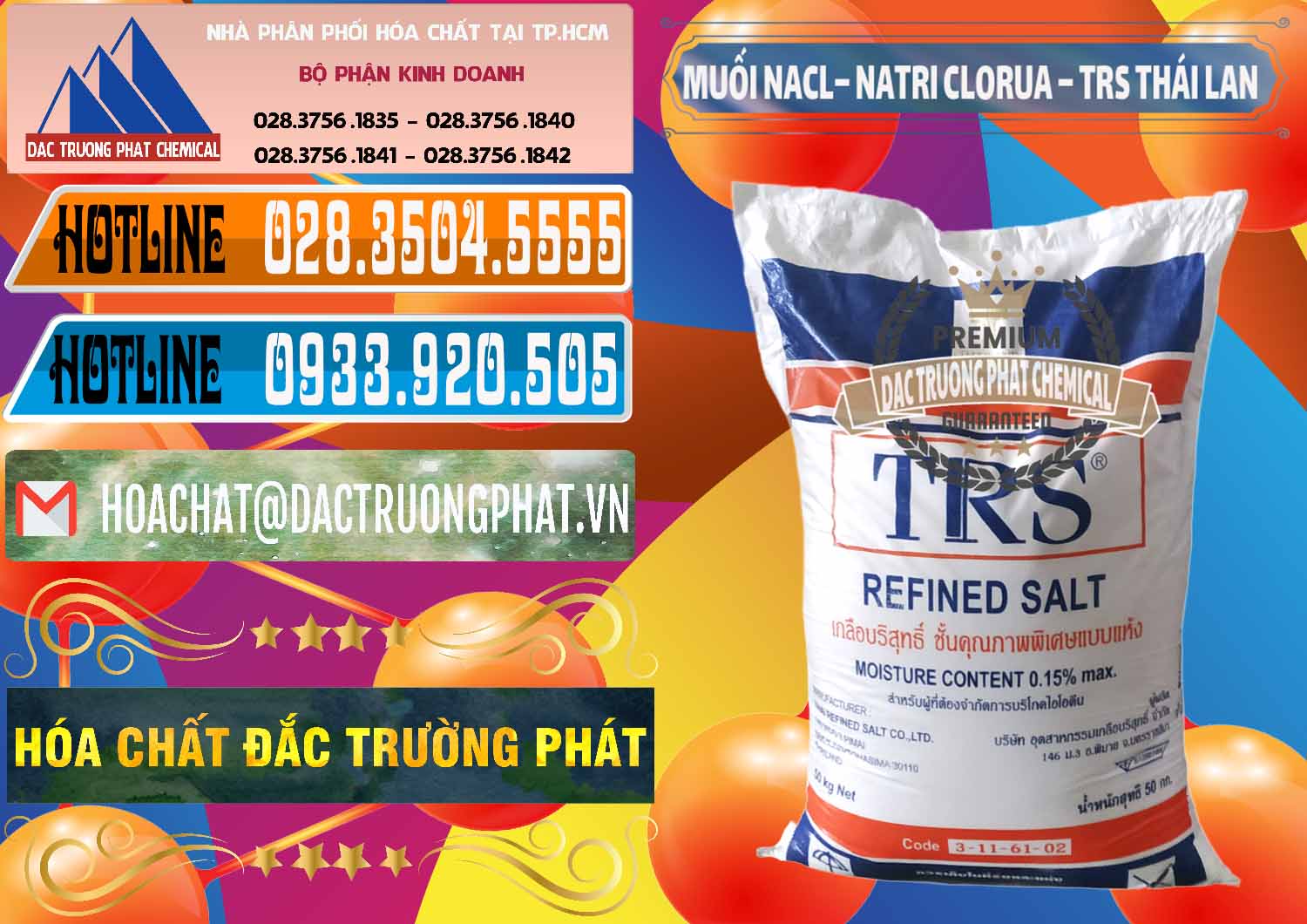 Đơn vị phân phối ( bán ) Muối NaCL – Sodium Chloride TRS Thái Lan - 0096 - Công ty chuyên bán - phân phối hóa chất tại TP.HCM - stmp.net