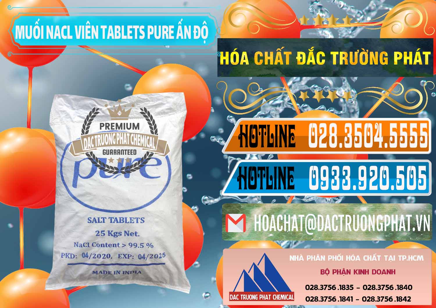 Nhà cung cấp & bán Muối NaCL – Sodium Chloride Dạng Viên Tablets Pure Ấn Độ India - 0294 - Công ty chuyên cung cấp _ kinh doanh hóa chất tại TP.HCM - stmp.net