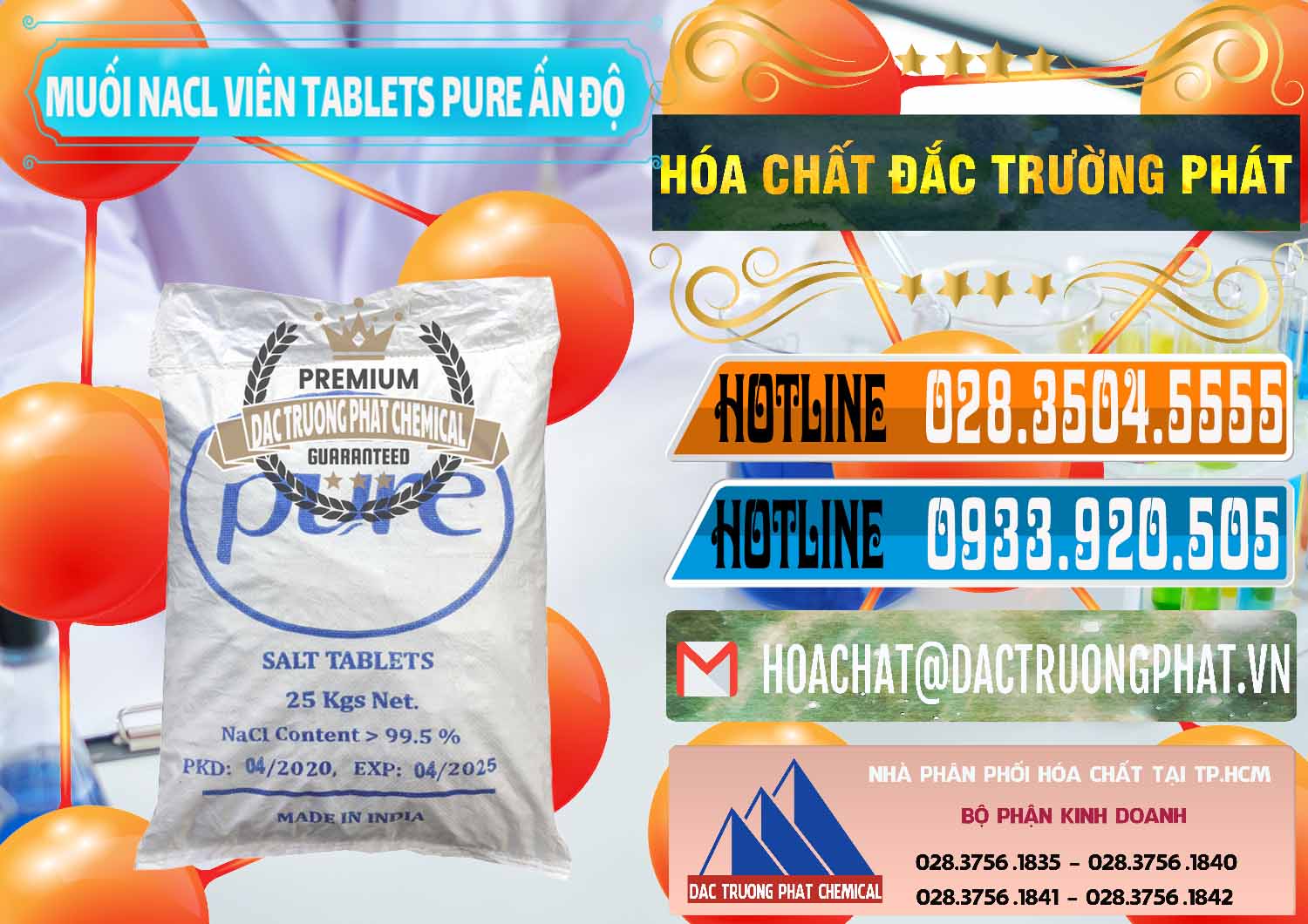 Nơi kinh doanh và bán Muối NaCL – Sodium Chloride Dạng Viên Tablets Pure Ấn Độ India - 0294 - Nhà phân phối & nhập khẩu hóa chất tại TP.HCM - stmp.net