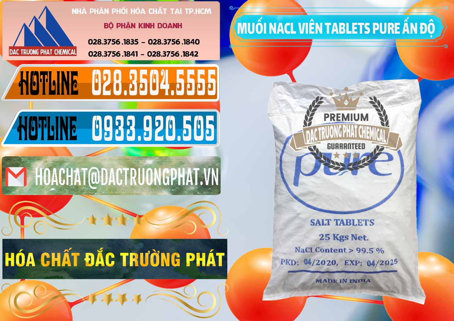 Nhà phân phối _ bán Muối NaCL – Sodium Chloride Dạng Viên Tablets Pure Ấn Độ India - 0294 - Cty chuyên bán ( cung cấp ) hóa chất tại TP.HCM - stmp.net