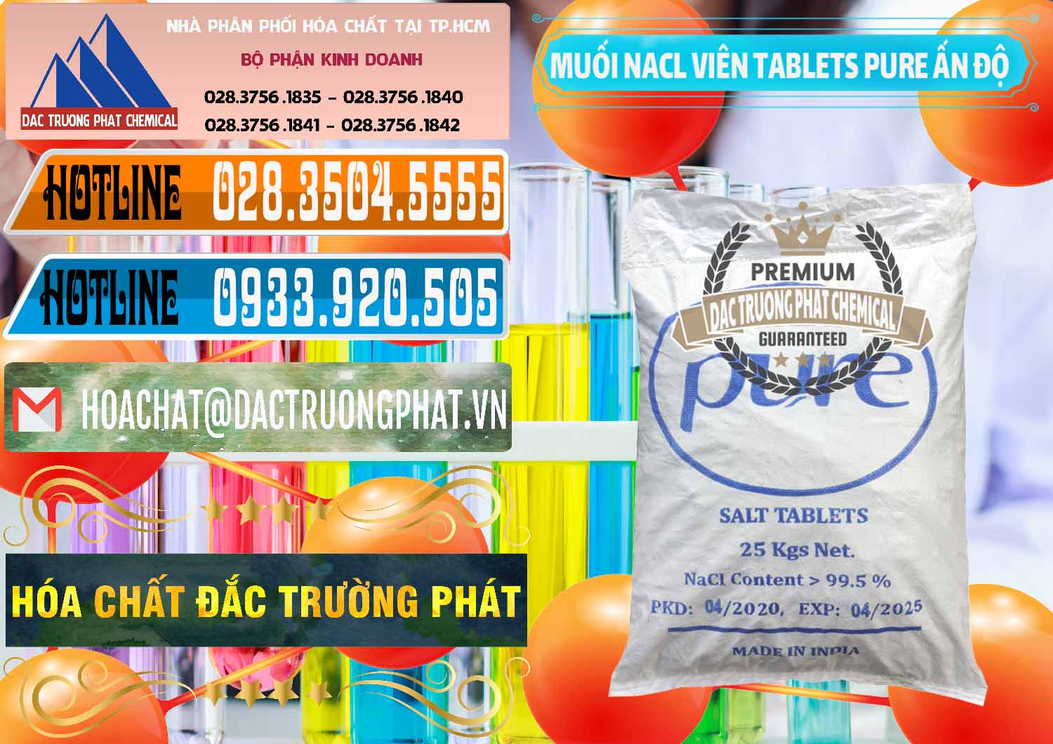 Cty chuyên kinh doanh & bán Muối NaCL – Sodium Chloride Dạng Viên Tablets Pure Ấn Độ India - 0294 - Cty bán và phân phối hóa chất tại TP.HCM - stmp.net