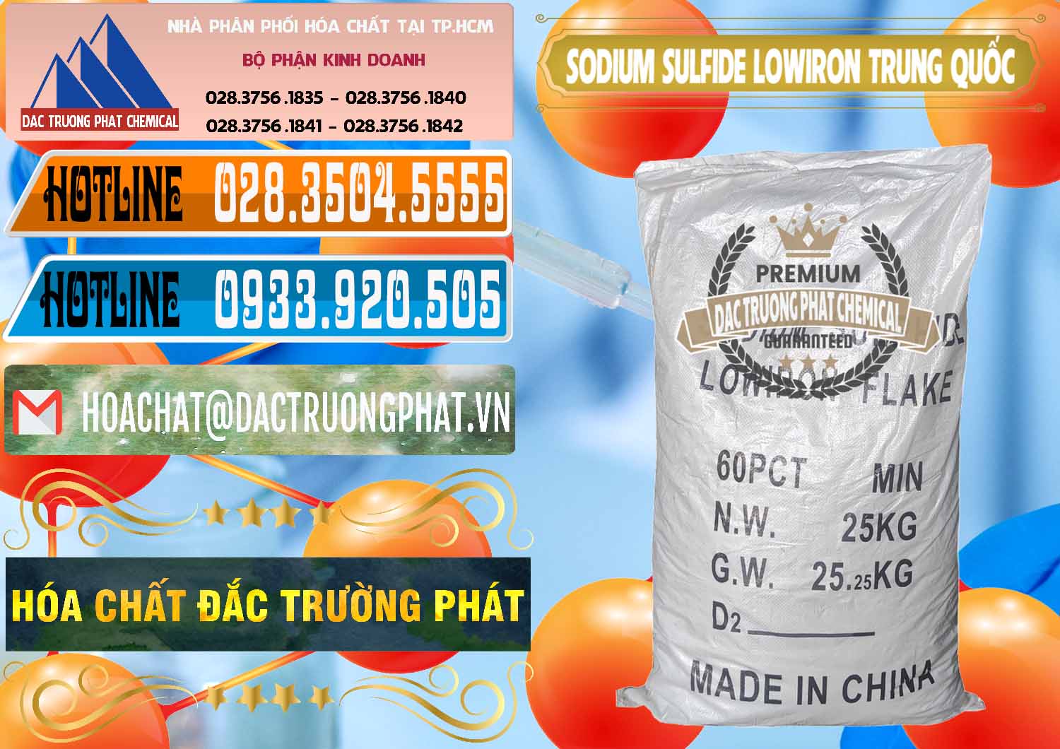 Phân phối _ bán Sodium Sulfide NA2S – Đá Thối Lowiron Trung Quốc China - 0227 - Nơi chuyên phân phối & cung ứng hóa chất tại TP.HCM - stmp.net