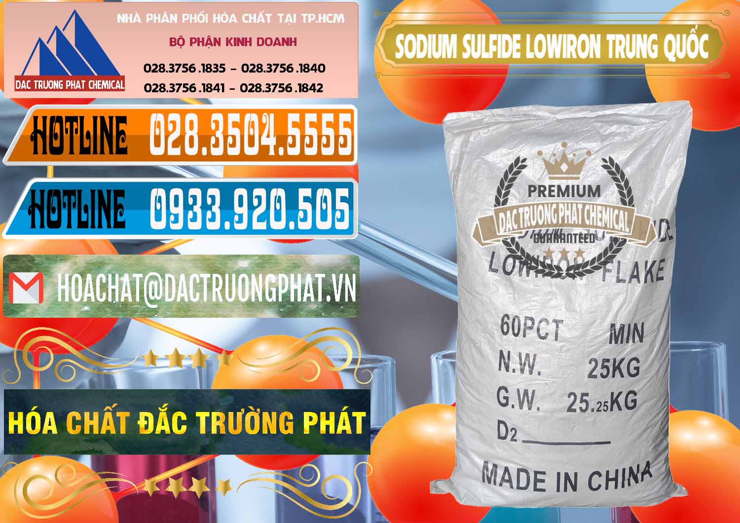 Nhà nhập khẩu & bán Sodium Sulfide NA2S – Đá Thối Lowiron Trung Quốc China - 0227 - Chuyên nhập khẩu ( phân phối ) hóa chất tại TP.HCM - stmp.net