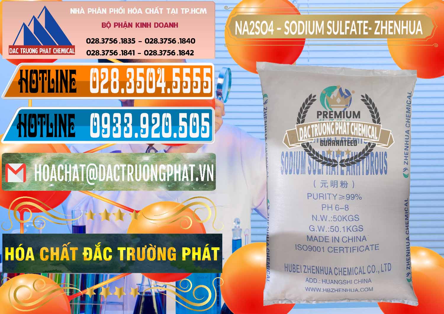 Nơi kinh doanh » bán Hóa Chất Công Nghiệp hóa chất Sunfat Sodium Powder › Sodium Sulfate Công ty chuyên cung ứng và bán Sodium Sulphate - Muối Sunfat Na2SO4 Zhenhua Trung Quốc China - 0101 - Chuyên cung ứng và phân phối hóa chất tại TP.HCM - stmp.net